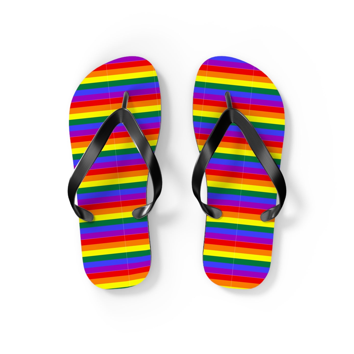 Pride Rainbow Flag Flip Flops for Summer Fun