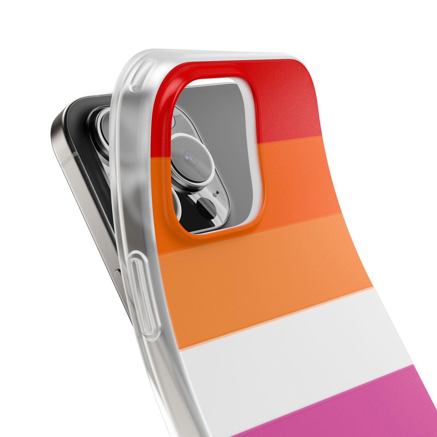 Lesbian Pride Flag iPhone Flexi Case - Multiple Generations