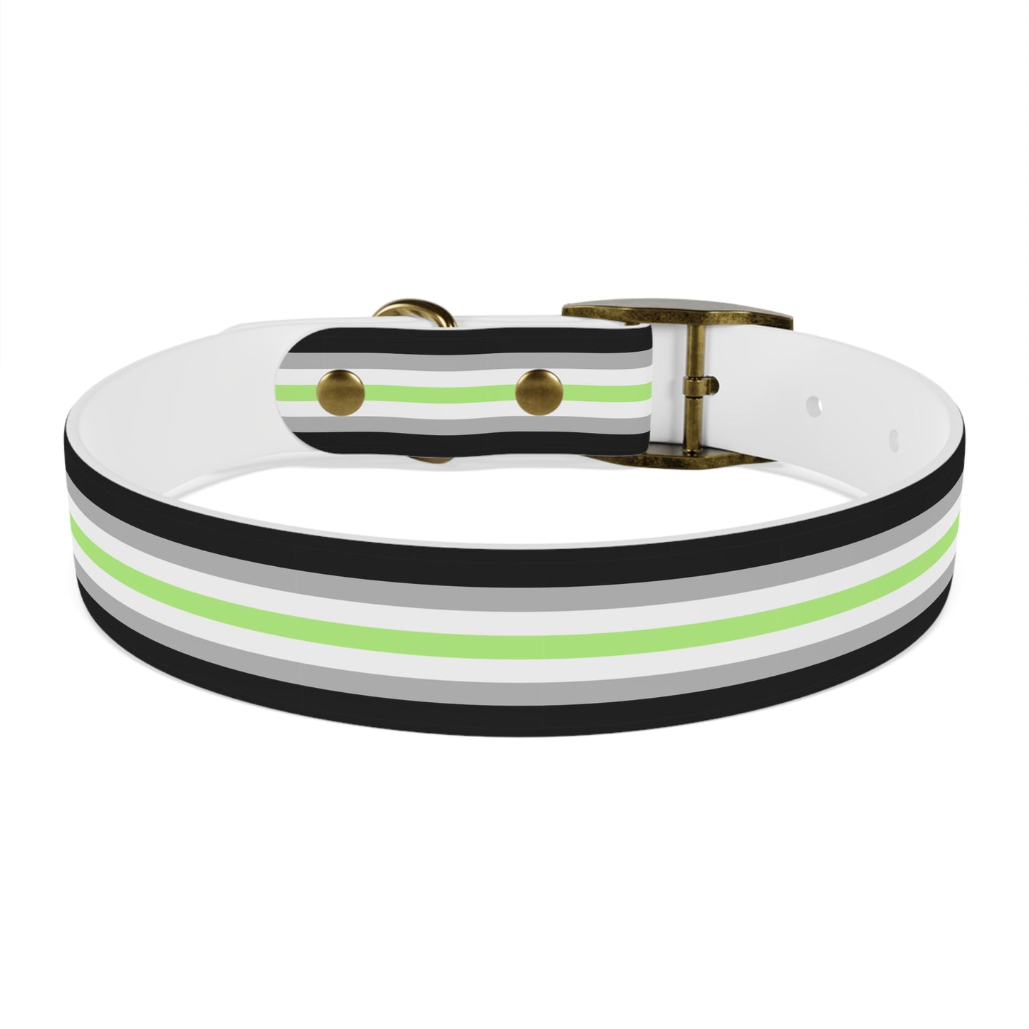 Agender Pride Flag Dog Collar