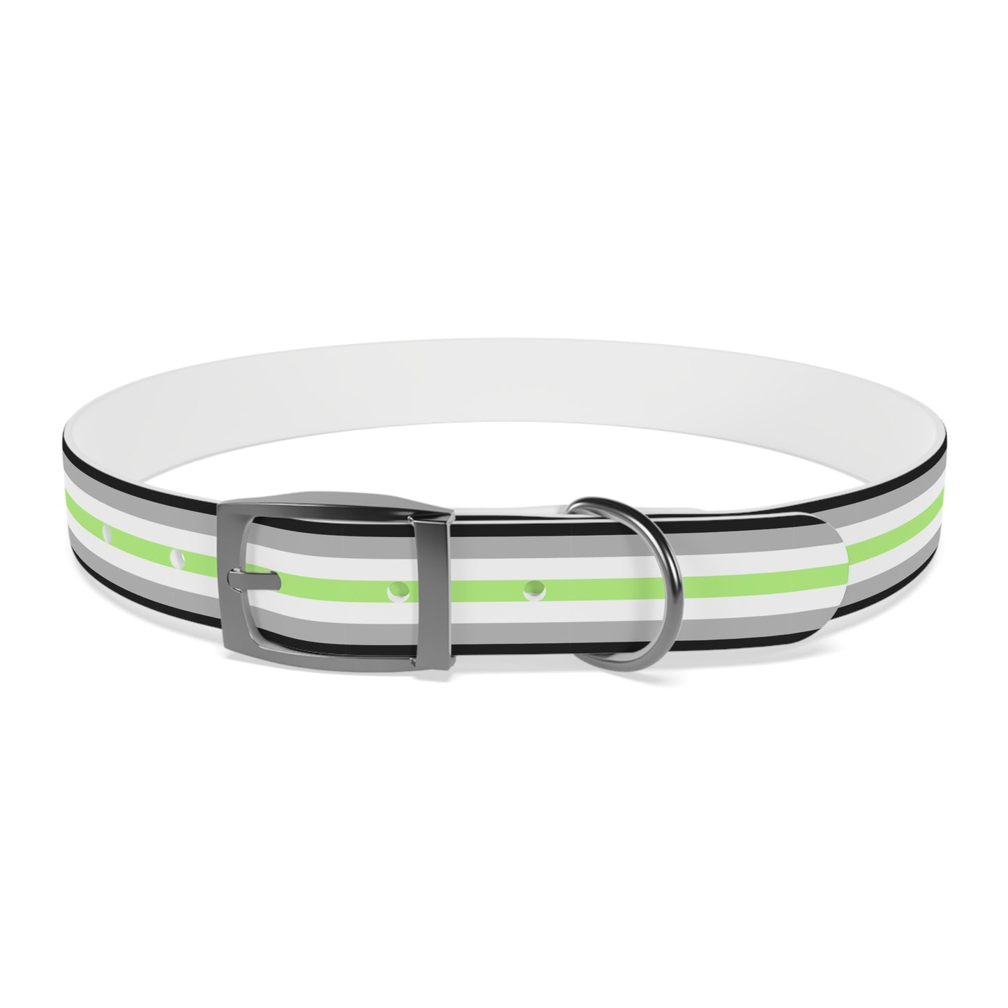 Agender Pride Flag Dog Collar