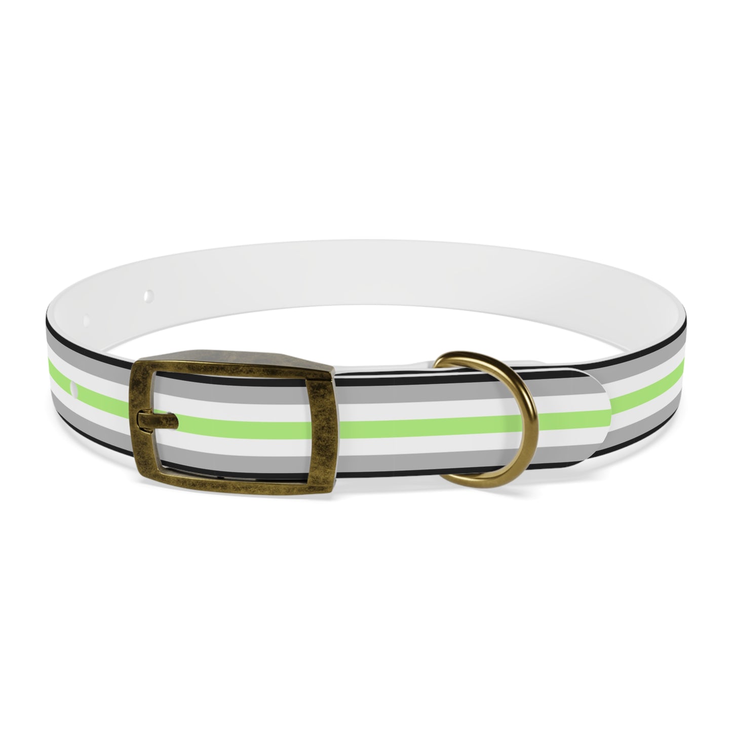 Agender Pride Flag Dog Collar