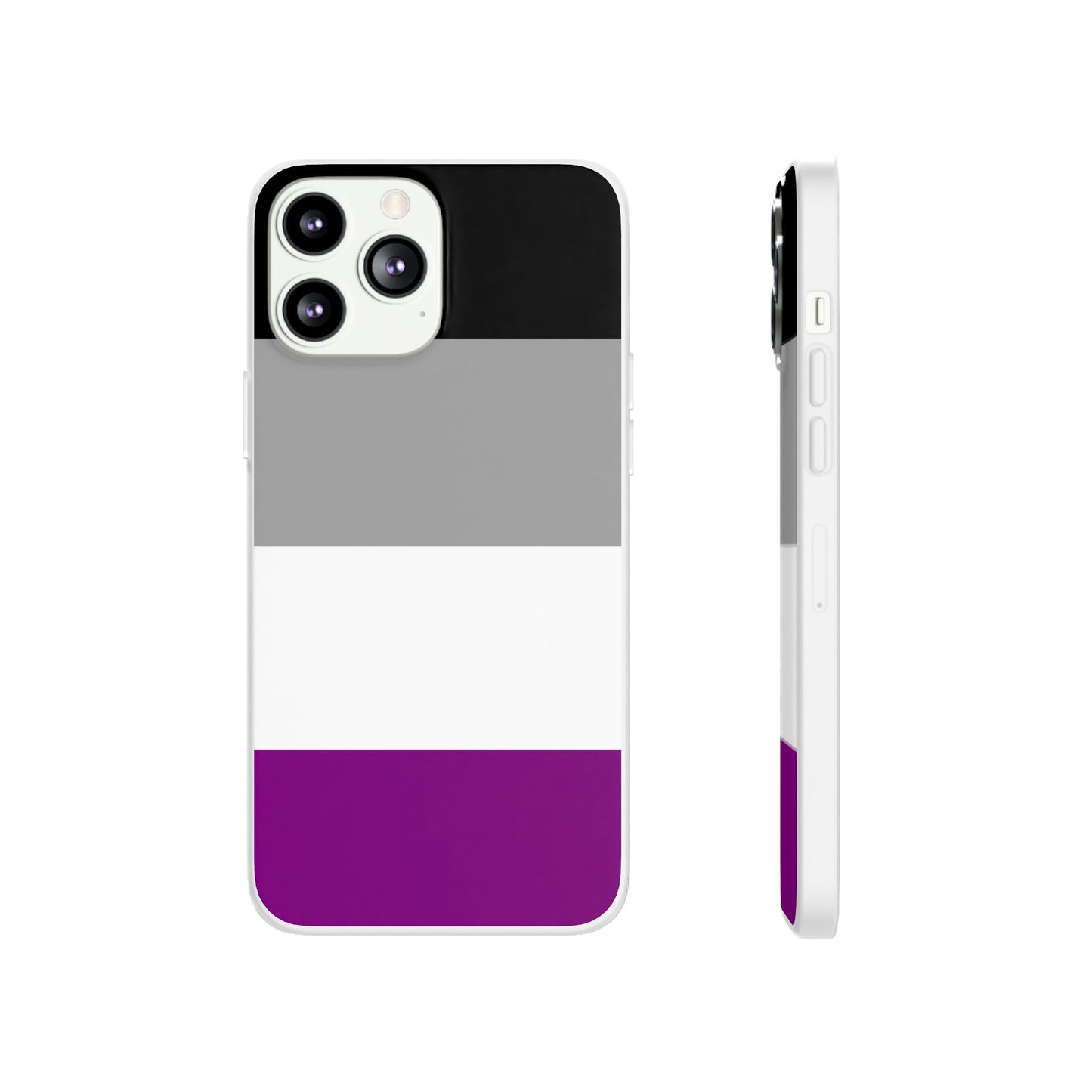 Asexual Pride Flag iPhone Flexi Case - Multiple Generations