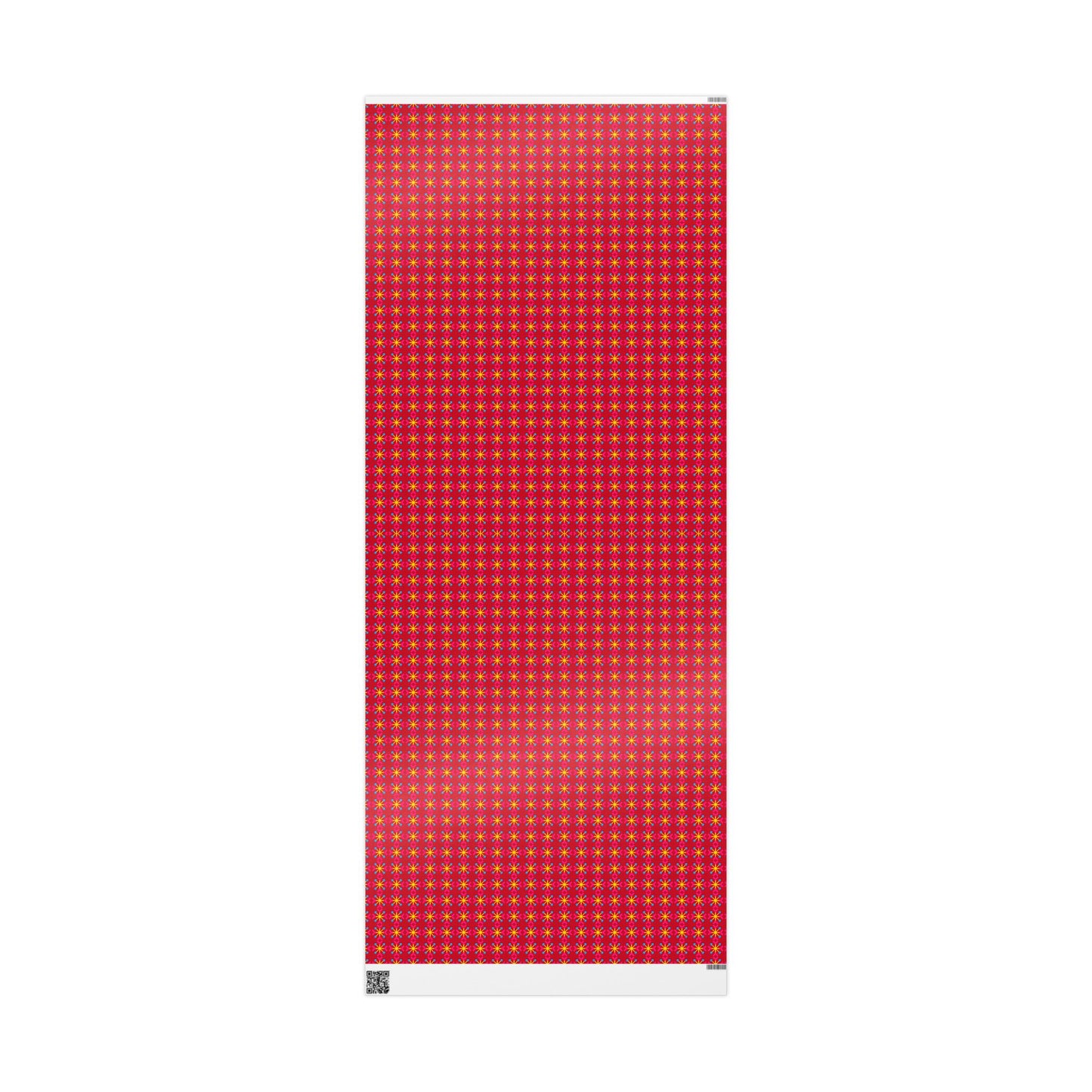 Pansexual Pride Flag Snowflake Wrapping Paper - Multiple Sizes/Finishes