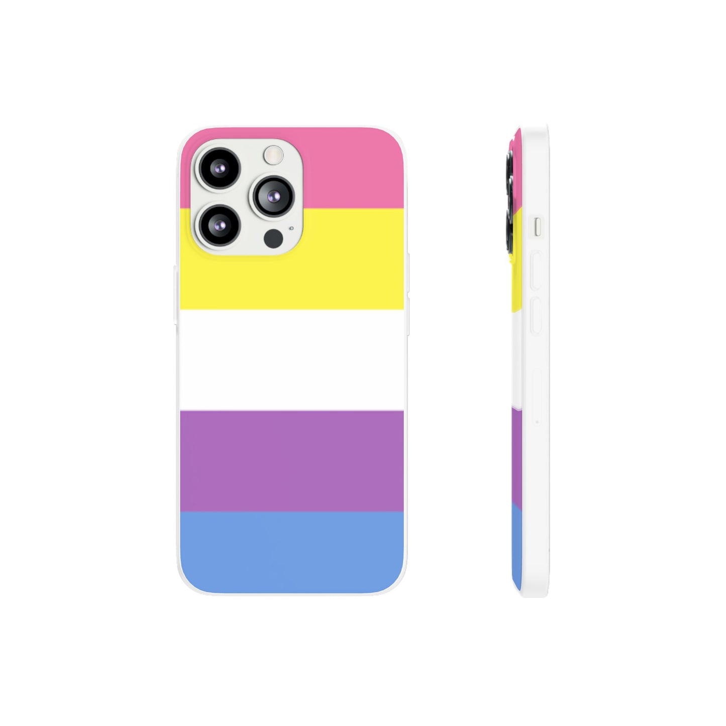 Bigender Pride Flag iPhone Flexi Case - Multiple Generations