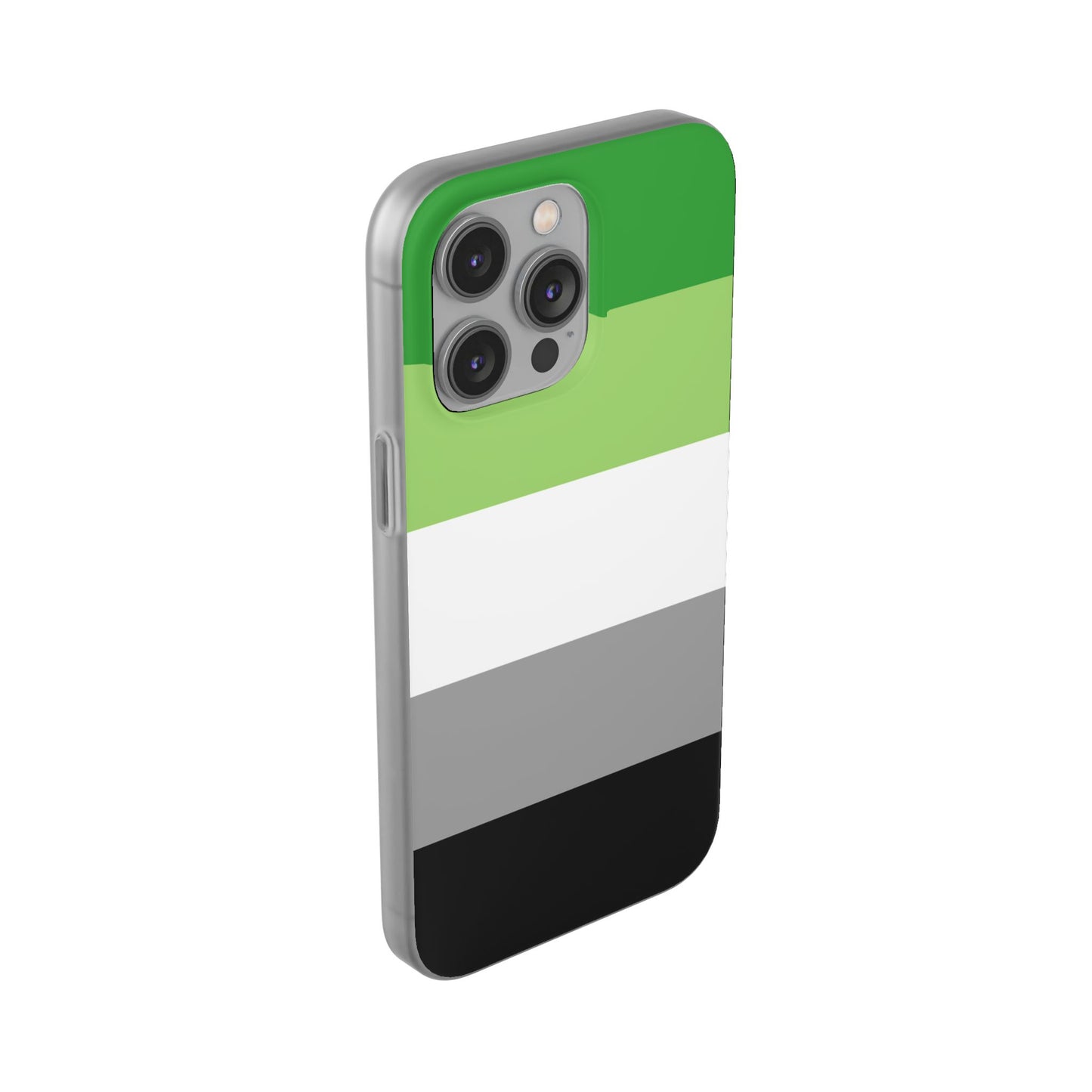 Aromantic Pride Flag iPhone Flexi Case - Multiple Generations