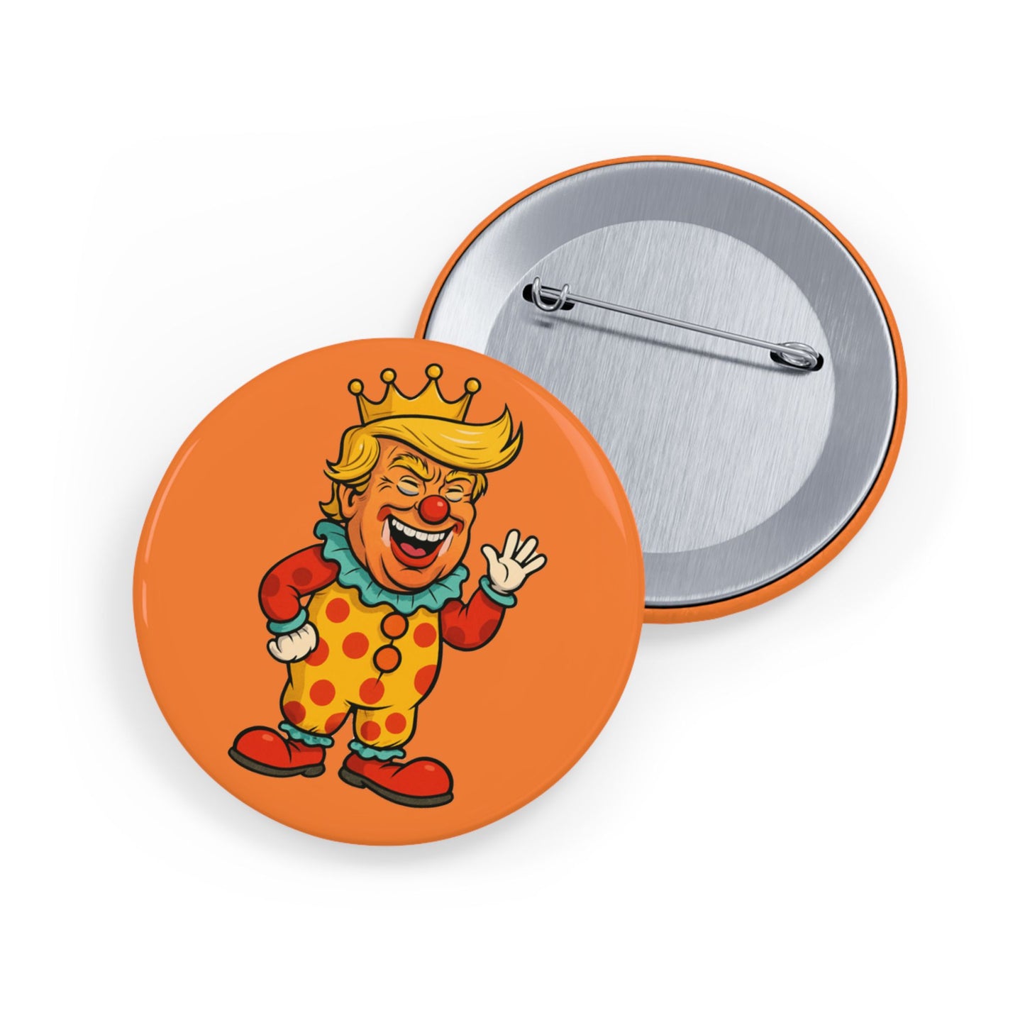 The Clown King Round Button