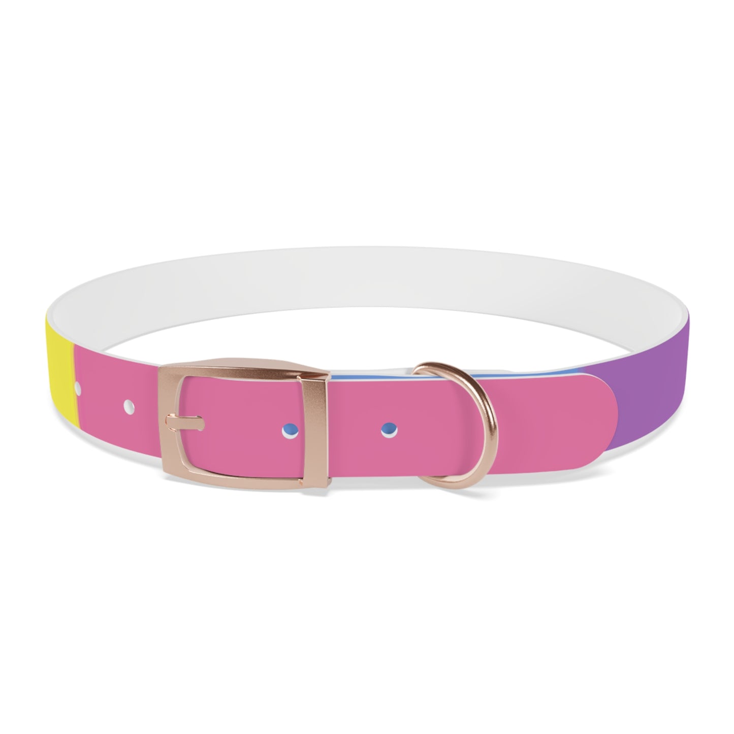 Bigender Pride Flag Dog Collar