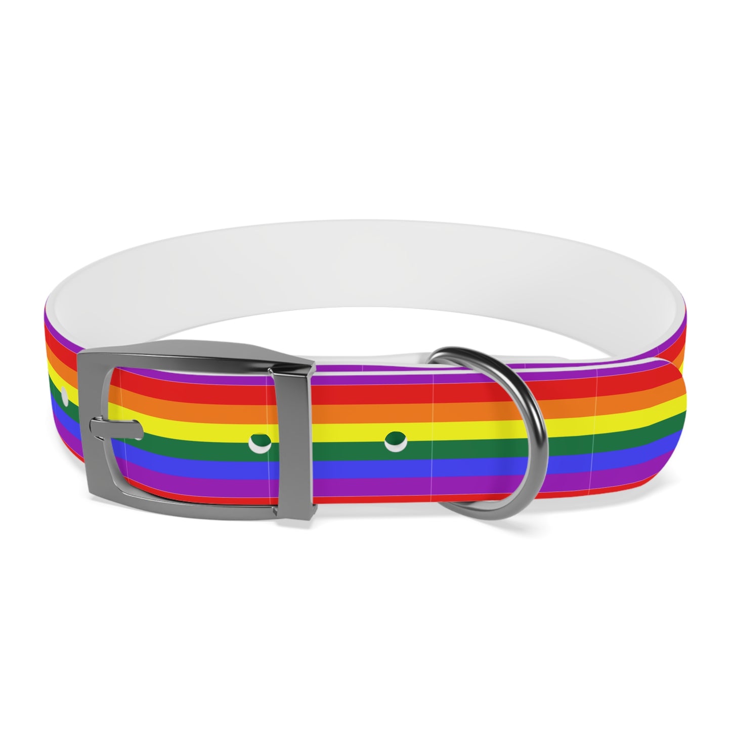 QPOC Pride Flag Dog Collar