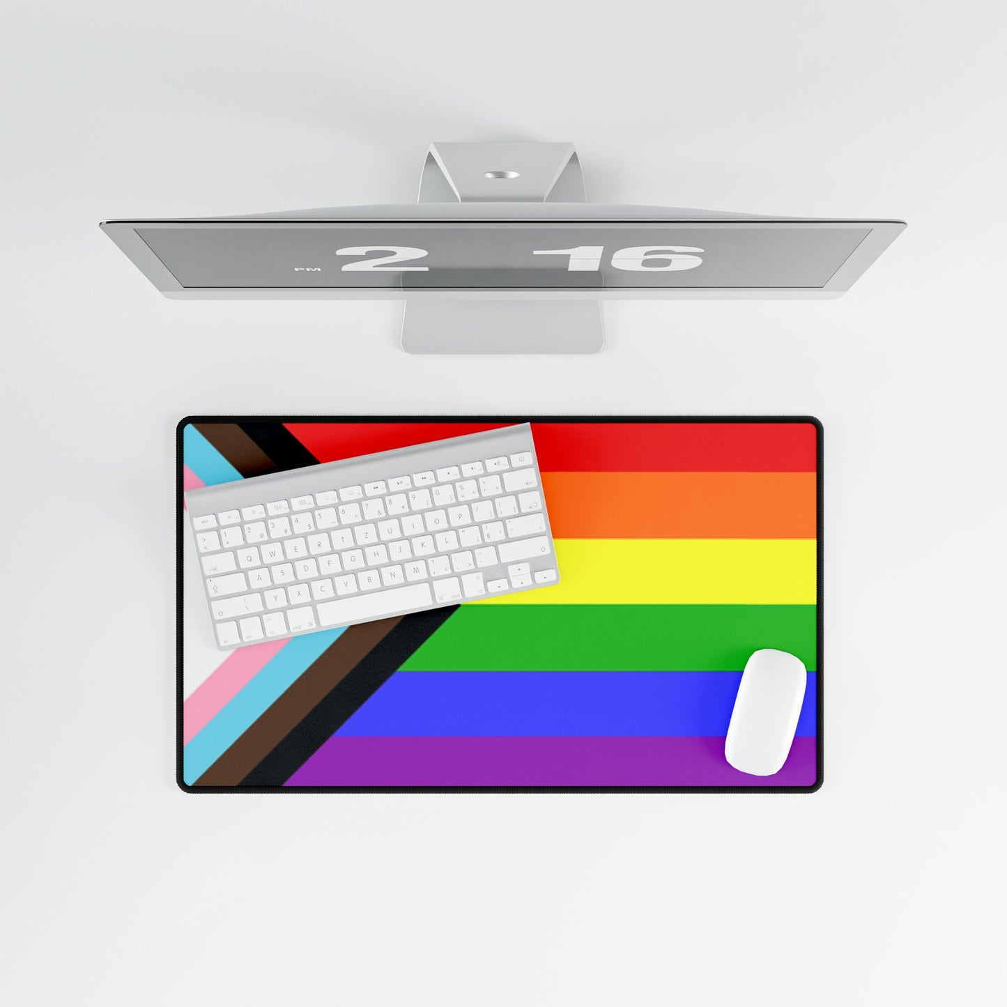 Progress Pride Flag Desk Mat