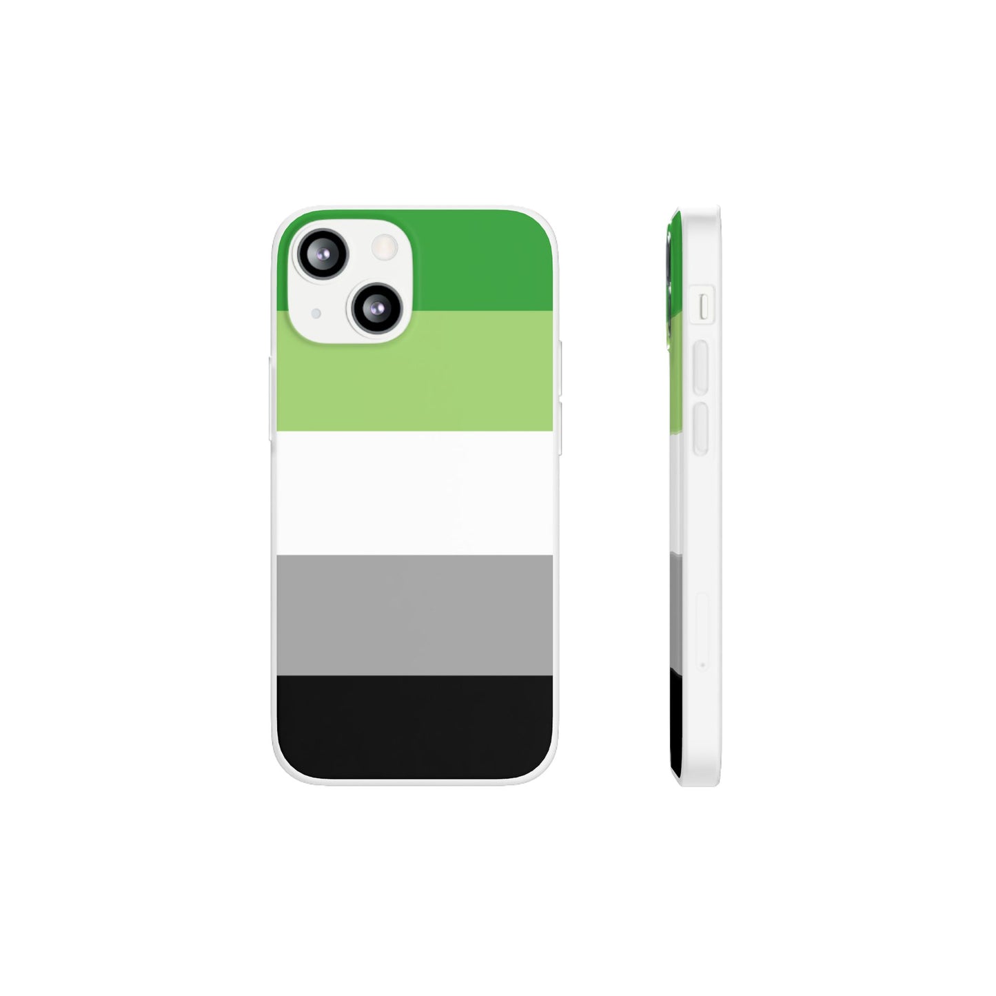 Aromantic Pride Flag iPhone Flexi Case - Multiple Generations