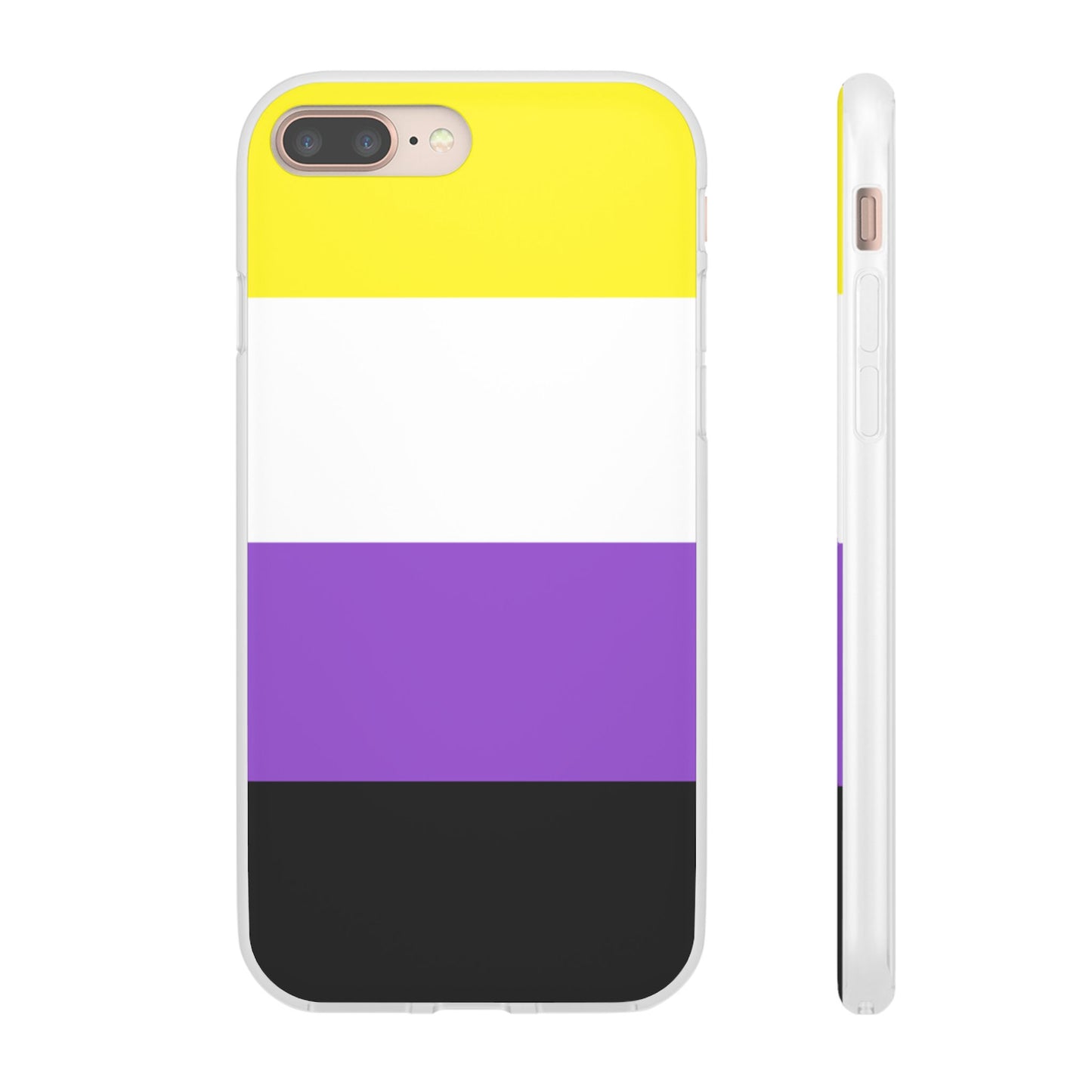 Non-Binary Pride Flag iPhone Flexi Case - Multiple Generations