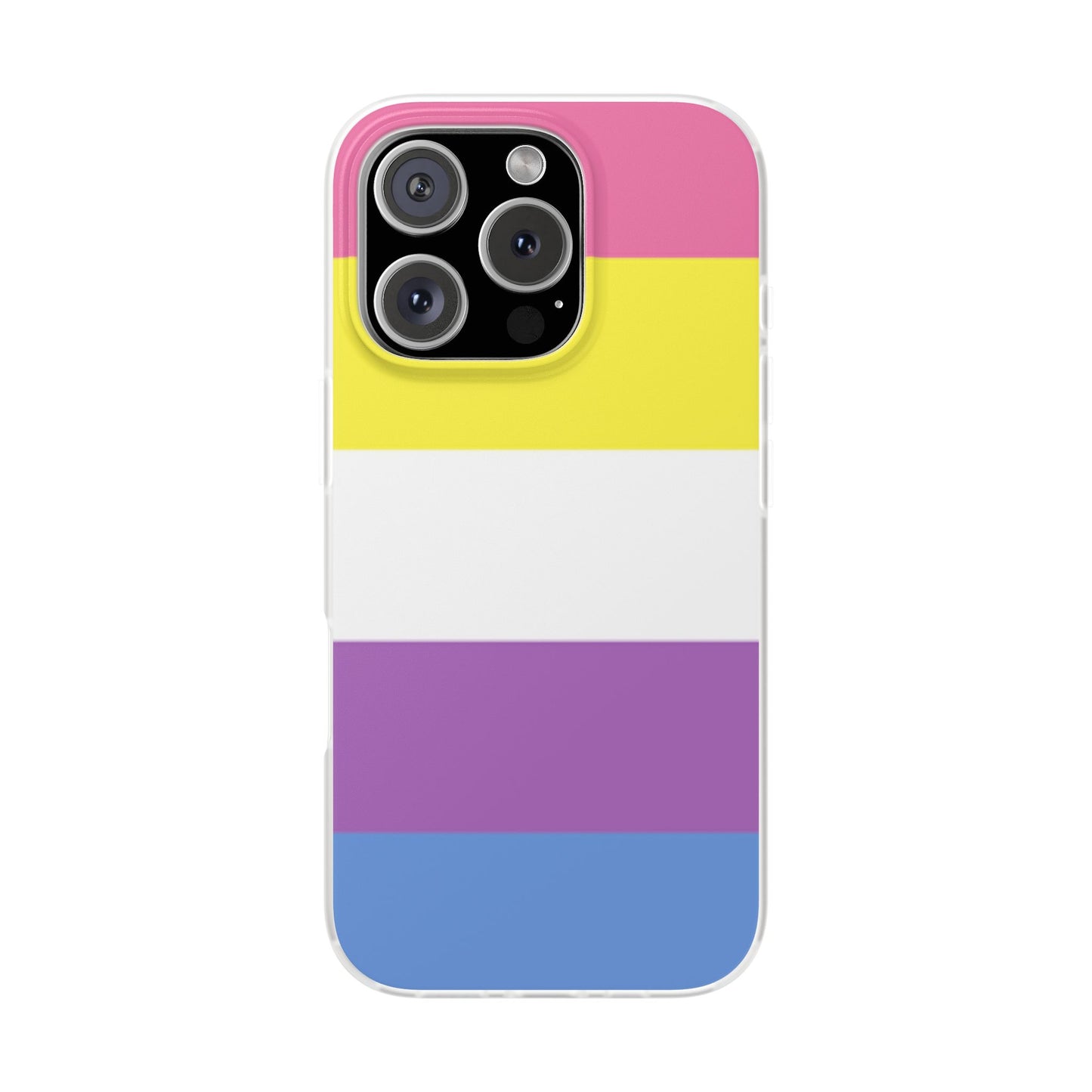 Bigender Pride Flag iPhone Flexi Case - Multiple Generations