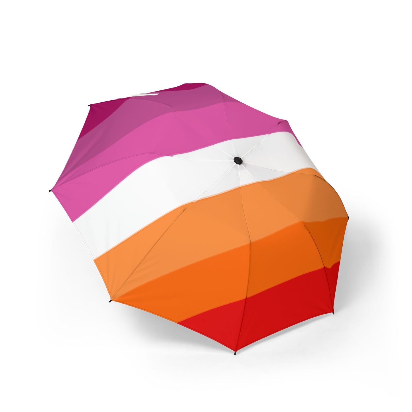Lesbian Pride Flag Semi-Automatic Foldable Umbrella