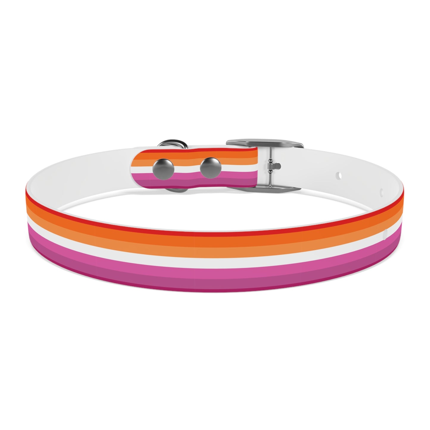 Lesbian Pride Flag Dog Collar