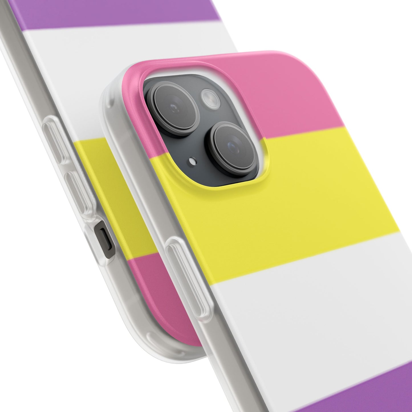 Bigender Pride Flag iPhone Flexi Case - Multiple Generations