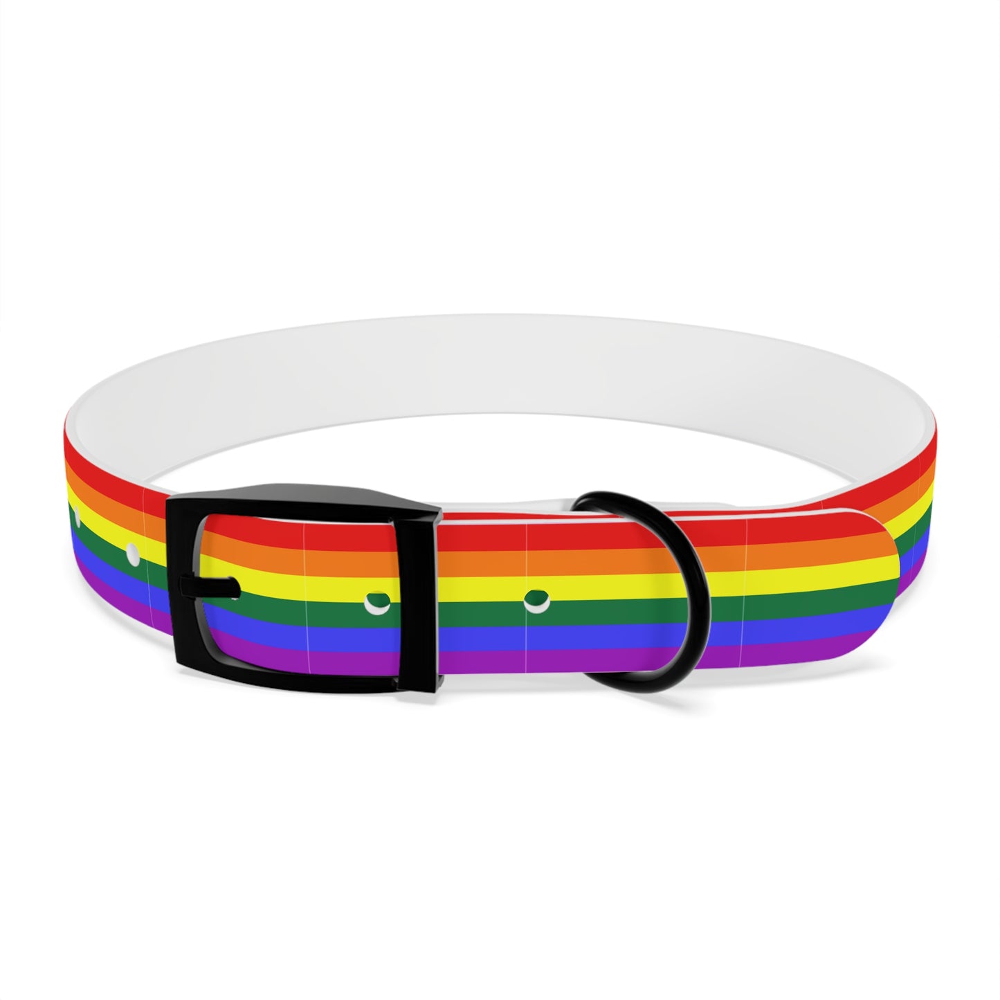 QPOC Pride Flag Dog Collar