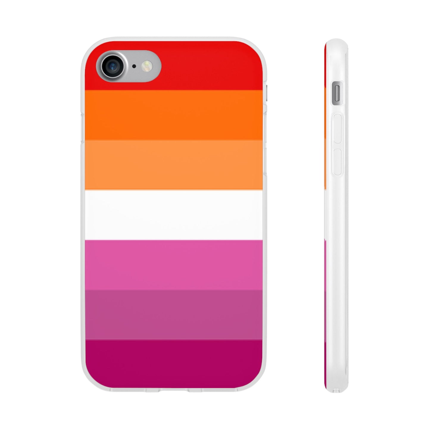 Lesbian Pride Flag iPhone Flexi Case - Multiple Generations
