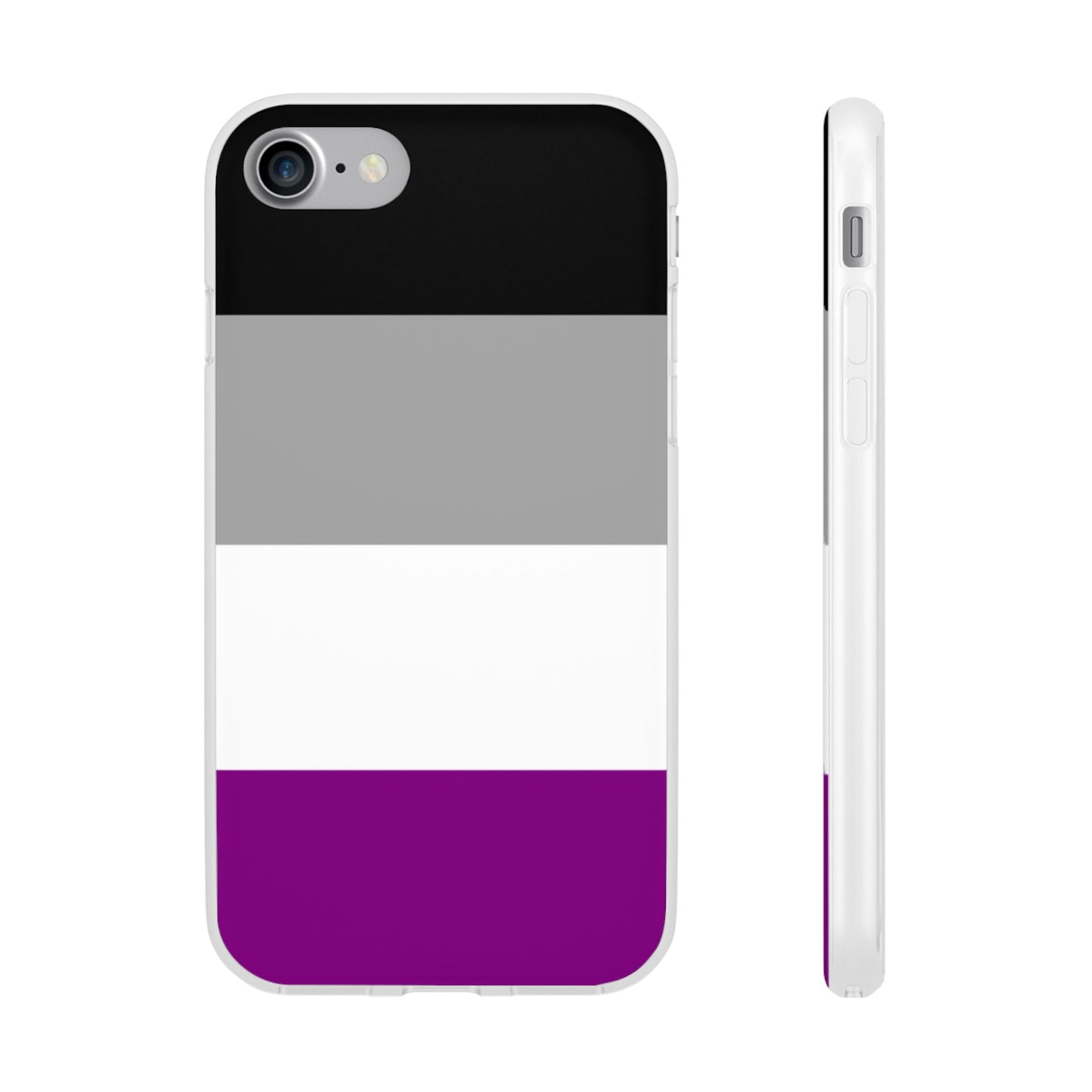 Asexual Pride Flag iPhone Flexi Case - Multiple Generations