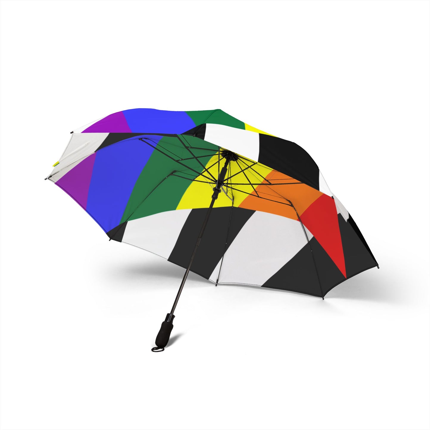 Ally Pride Flag Semi-Automatic Foldable Umbrella