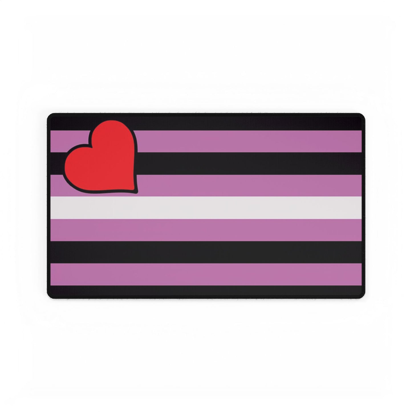 Leather Girl Pride Flag Desk Mat