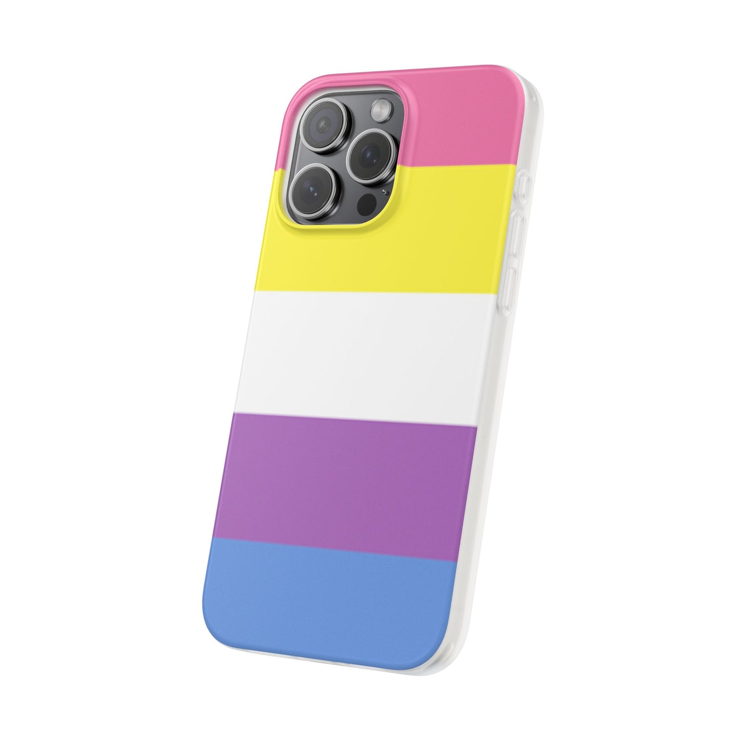 Bigender Pride Flag iPhone Flexi Case - Multiple Generations