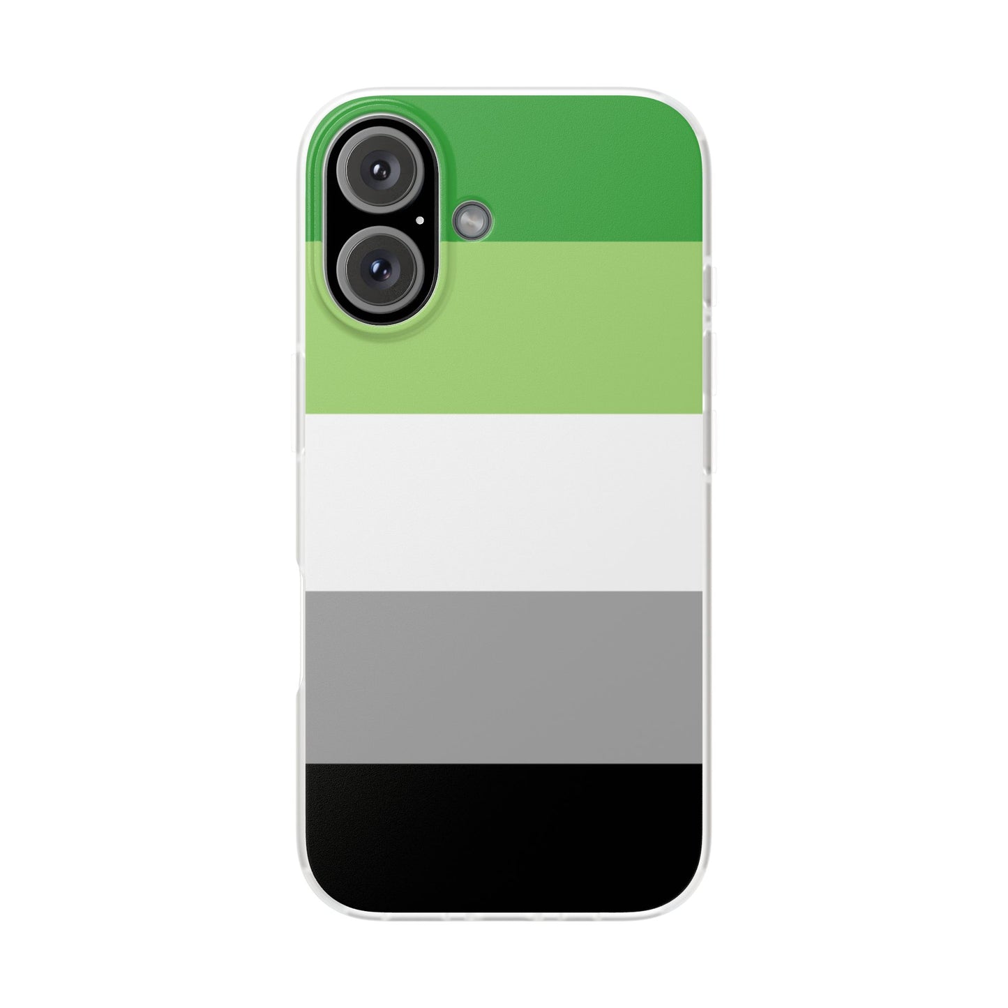 Aromantic Pride Flag iPhone Flexi Case - Multiple Generations