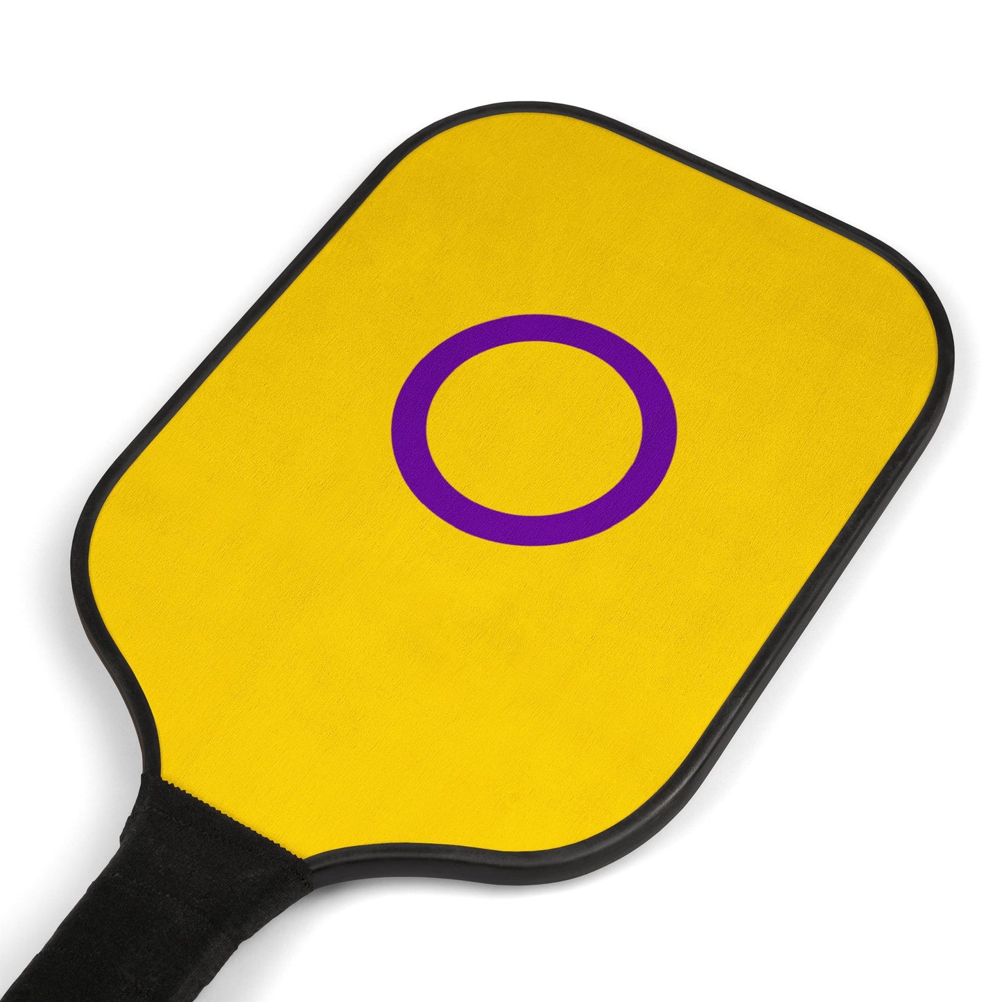 Intersex Pride Flag Pickleball Paddle Set