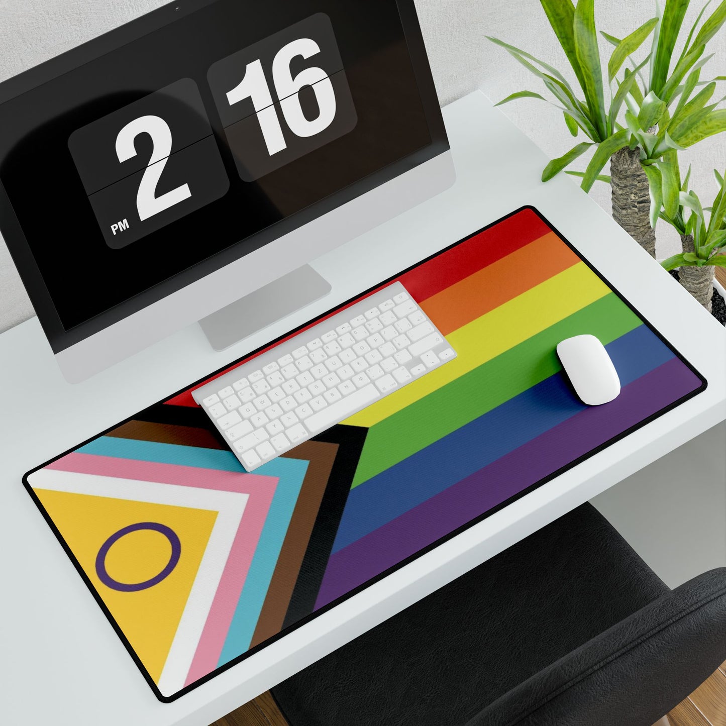 Inclusive Pride Progress Flag Desk Mat