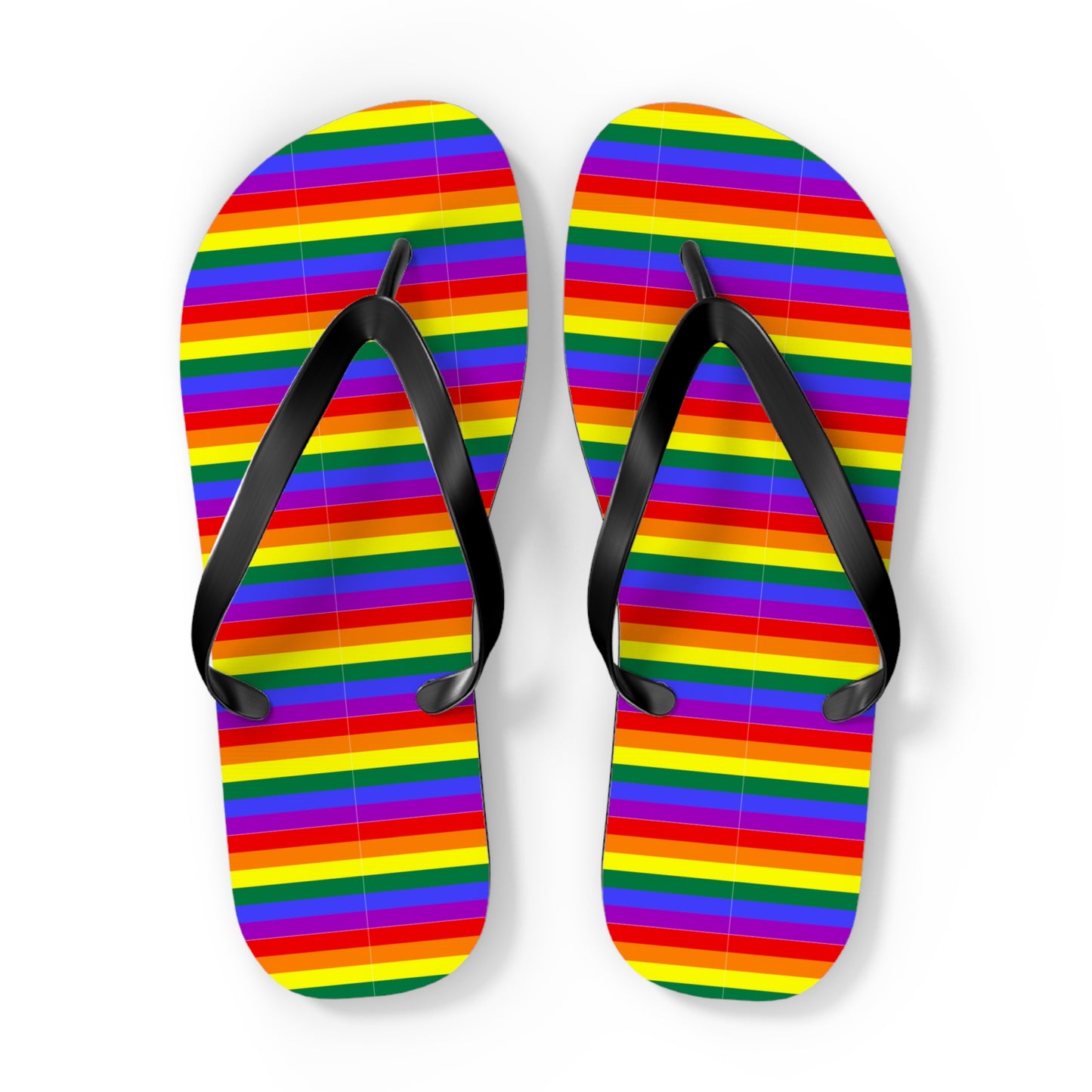 Pride Rainbow Flag Flip Flops for Summer Fun