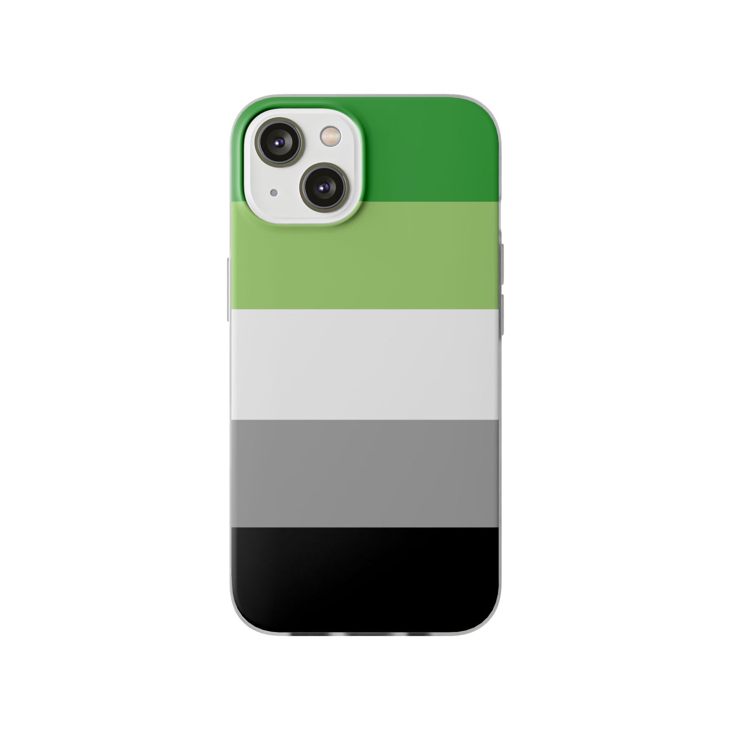 Aromantic Pride Flag iPhone Flexi Case - Multiple Generations