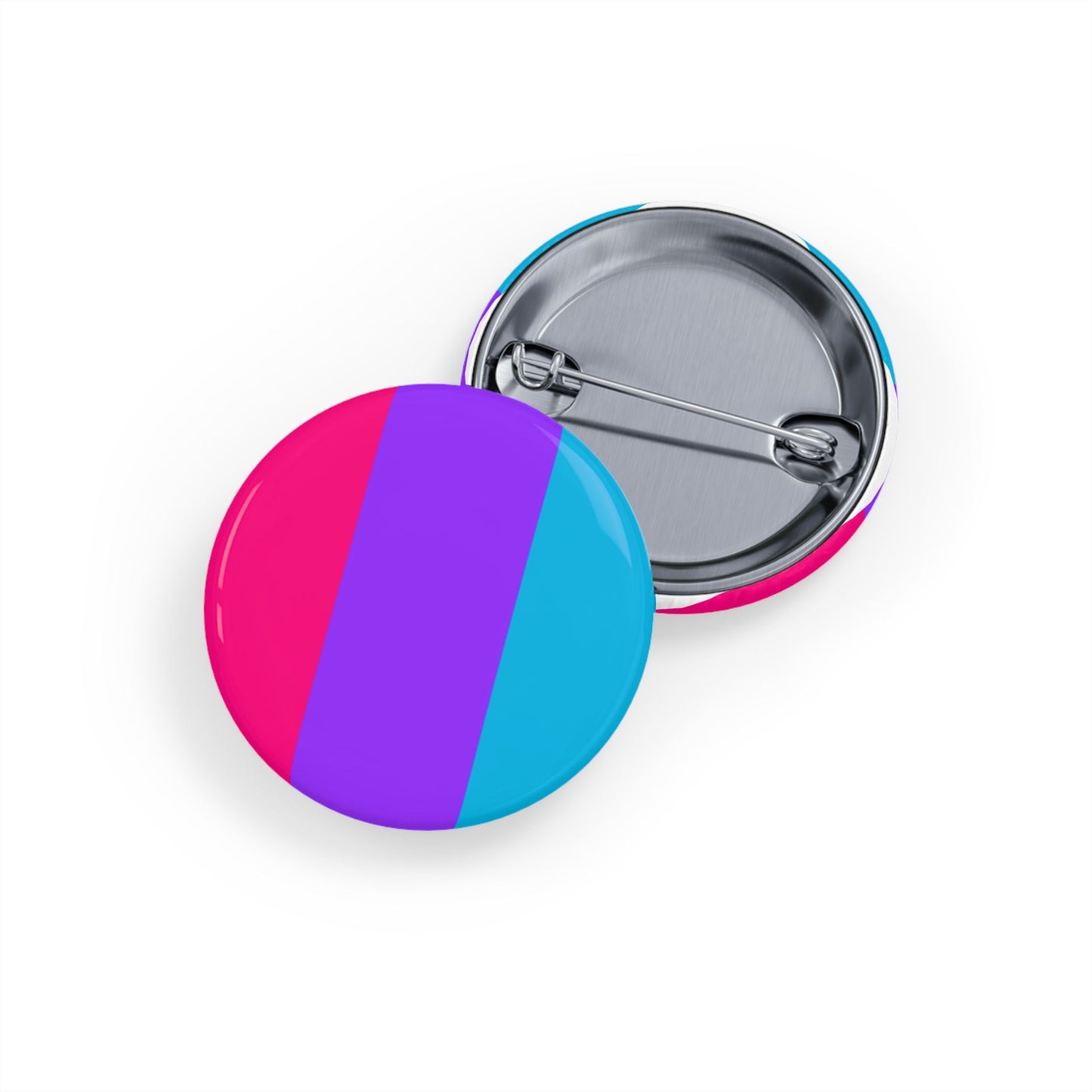 Androgyne Pride Flag Round Pins - Multiple Sizes