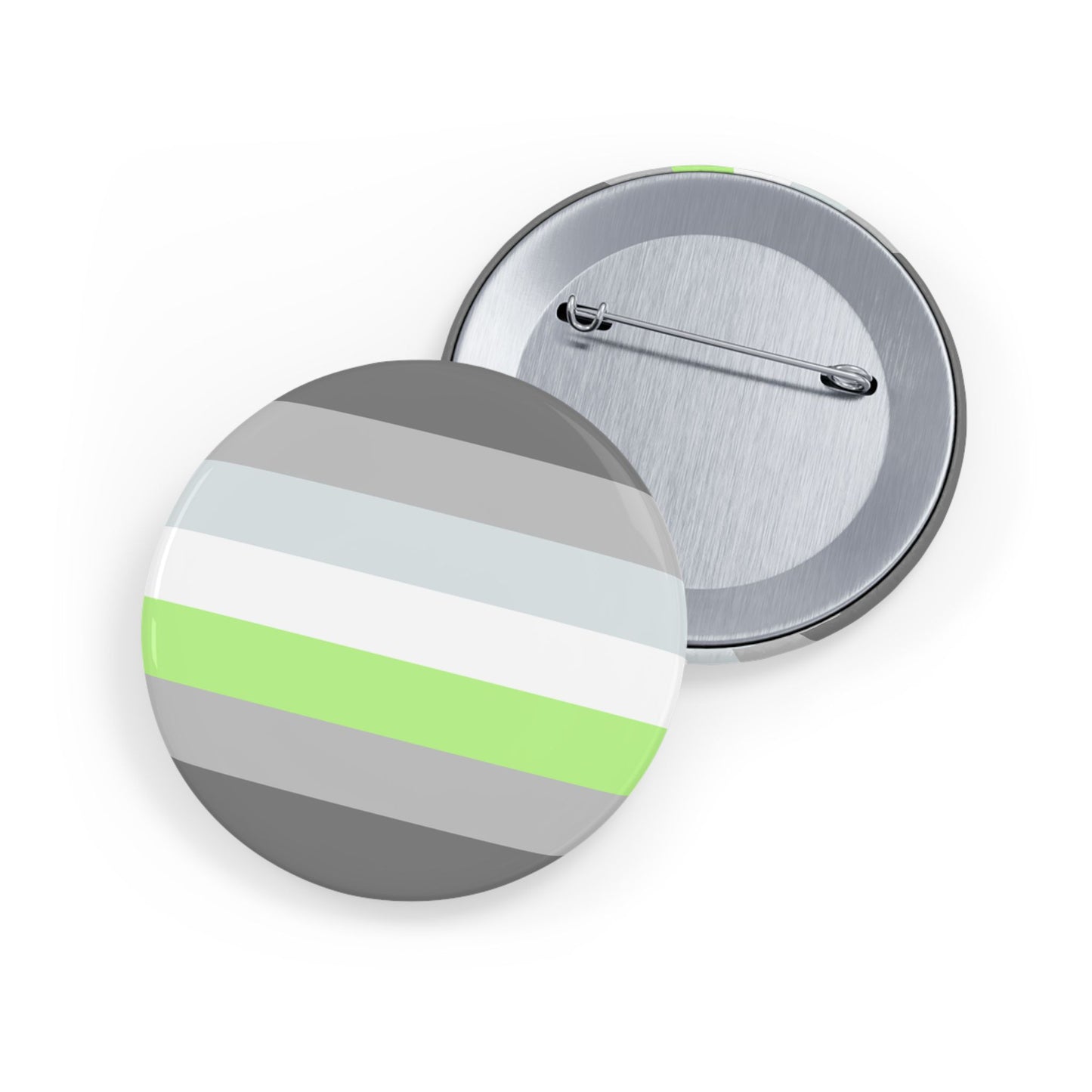 Demiagender Pride Flag Round Pins - Multiple Sizes