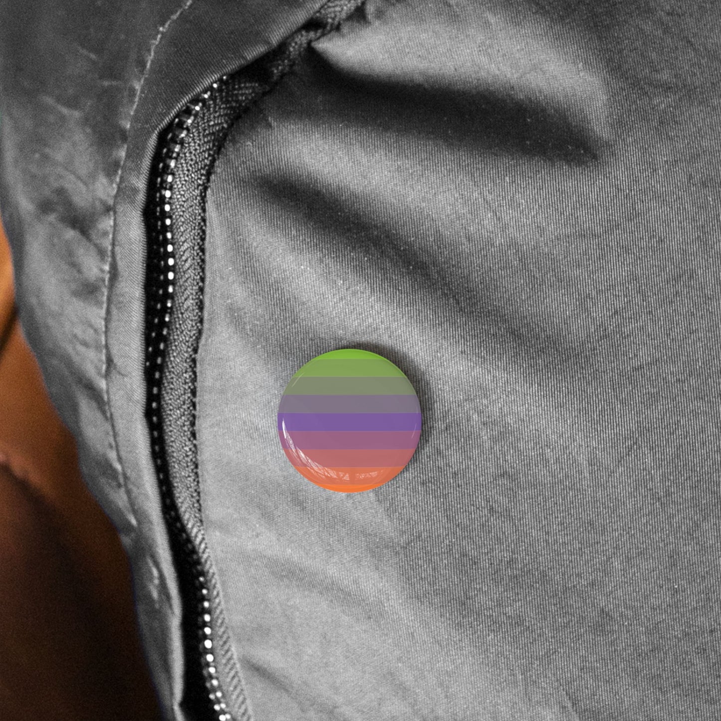 Aliagender Pride Flag Round Pin