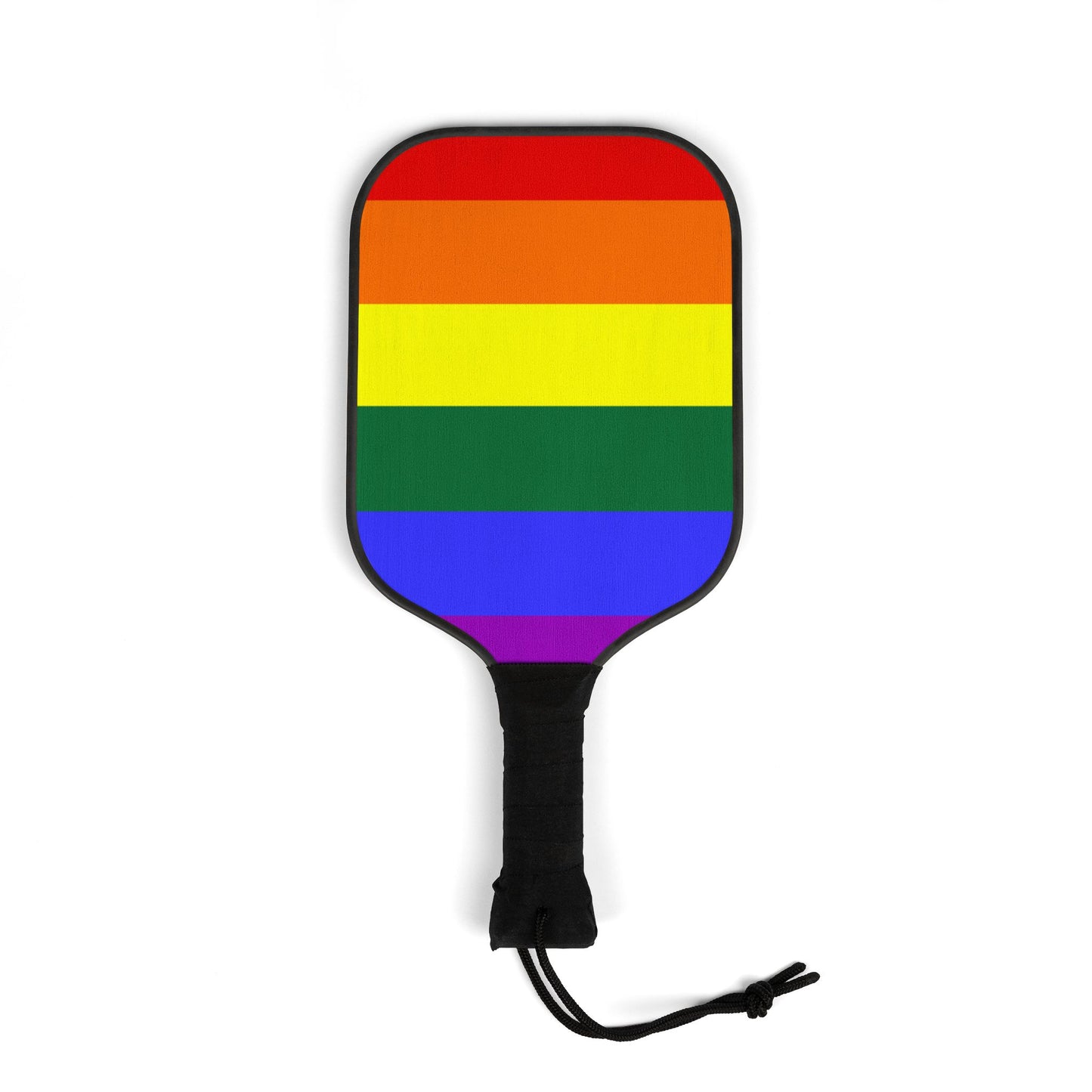 Rainbow Pride Flag Pickleball Paddle Set