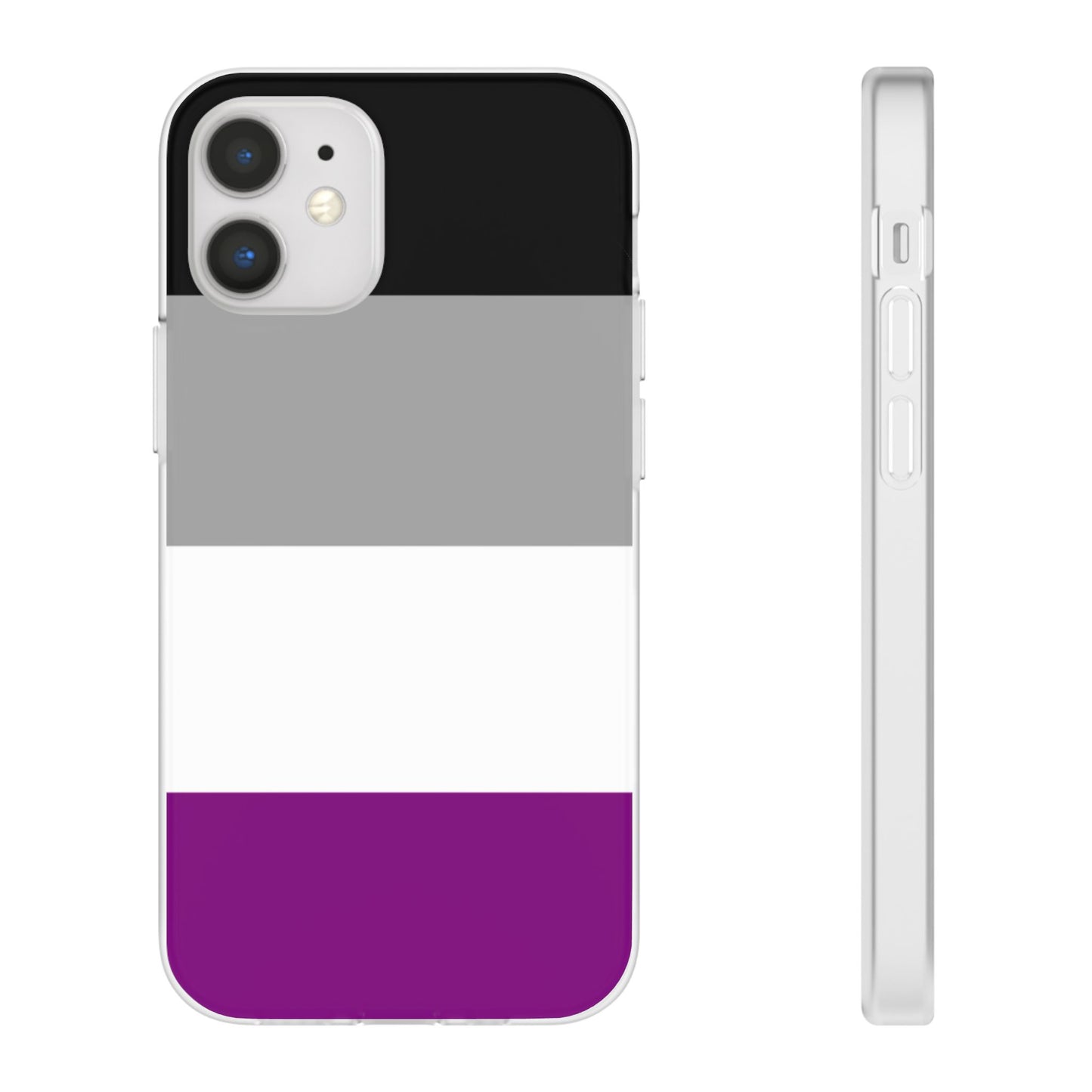 Asexual Pride Flag iPhone Flexi Case - Multiple Generations