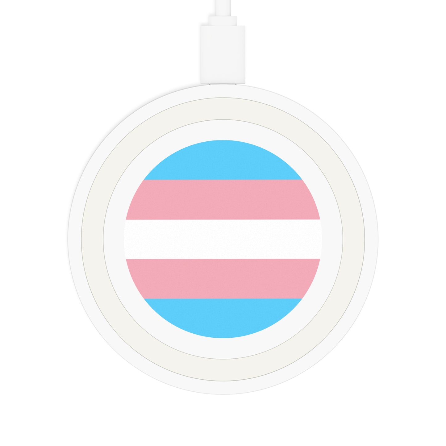 Transgender Pride Flag Wireless Charger