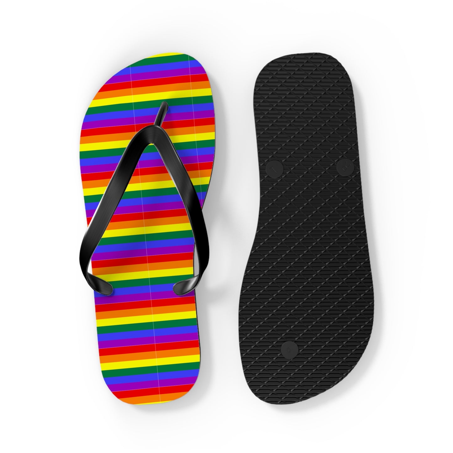 Pride Rainbow Flag Flip Flops for Summer Fun