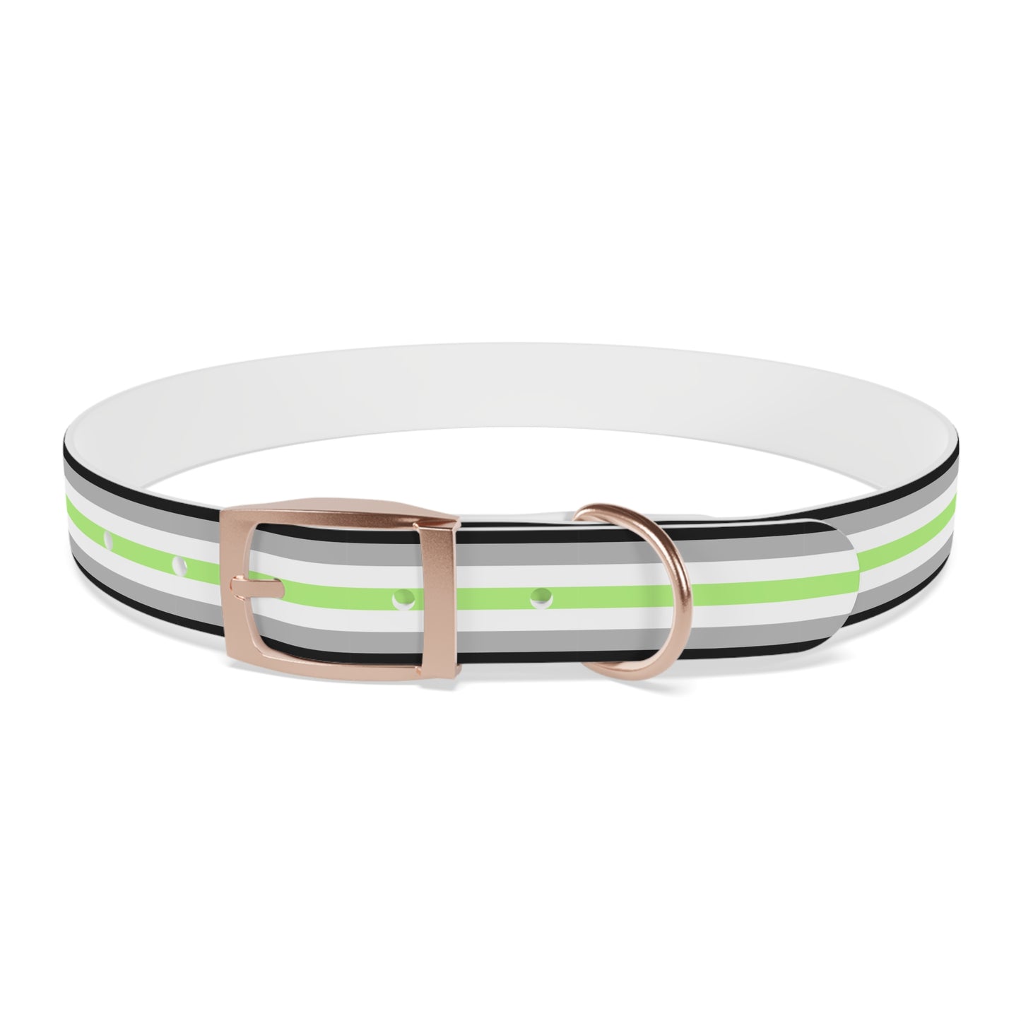 Agender Pride Flag Dog Collar