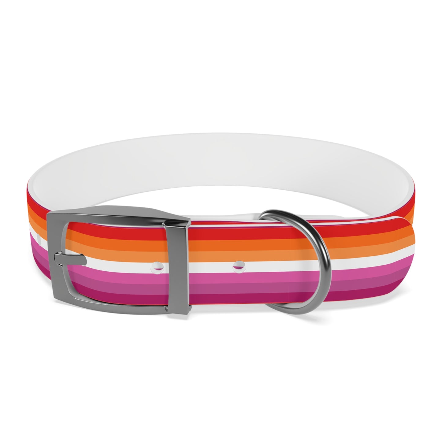 Lesbian Pride Flag Dog Collar