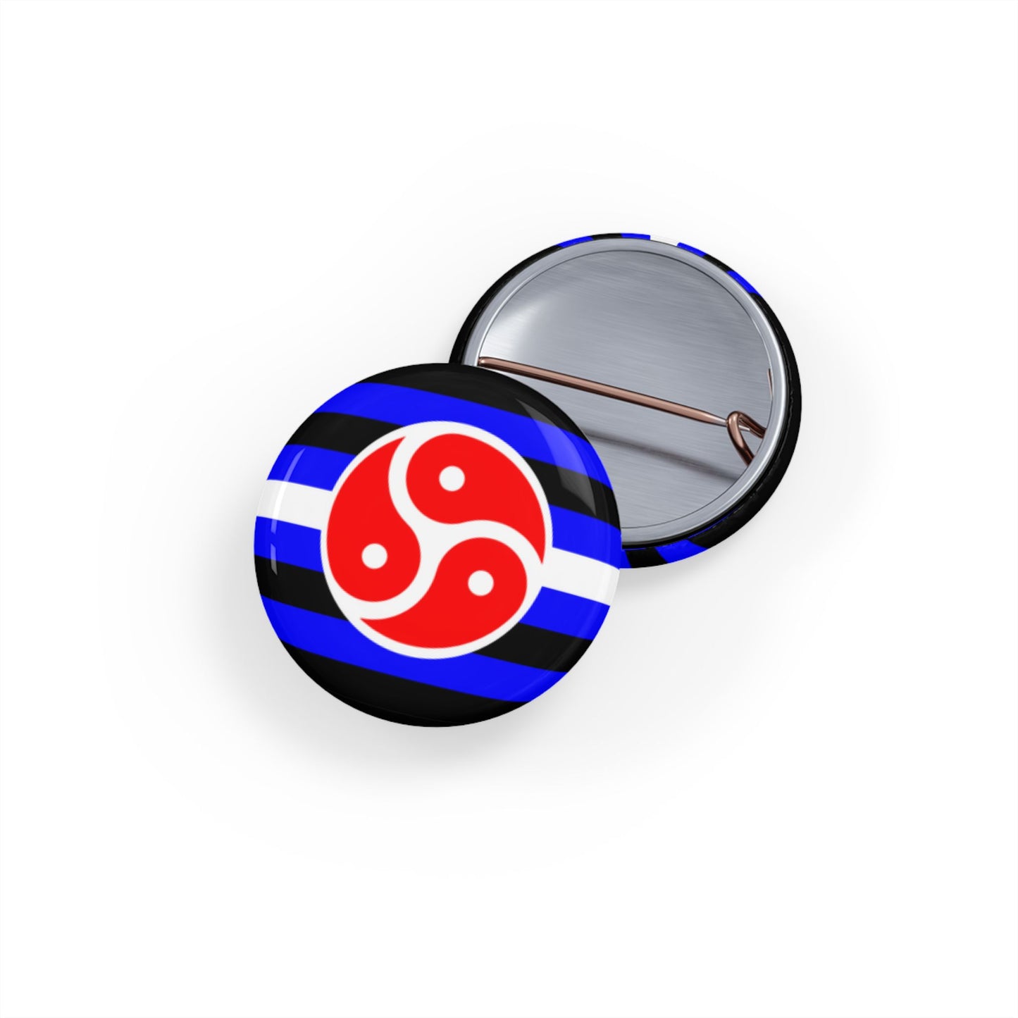 BDSM Fetish Pride Flag Round Pins - Multiple Sizes