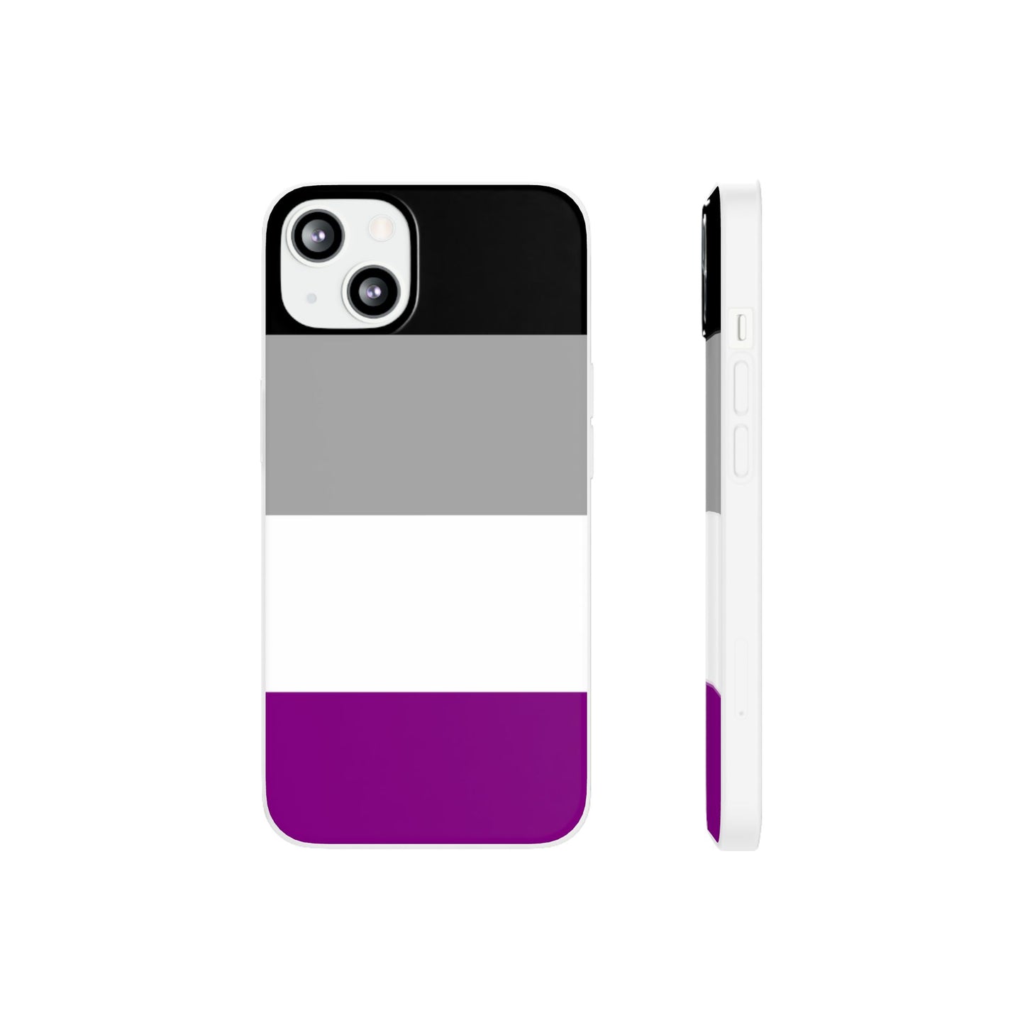 Asexual Pride Flag iPhone Flexi Case - Multiple Generations