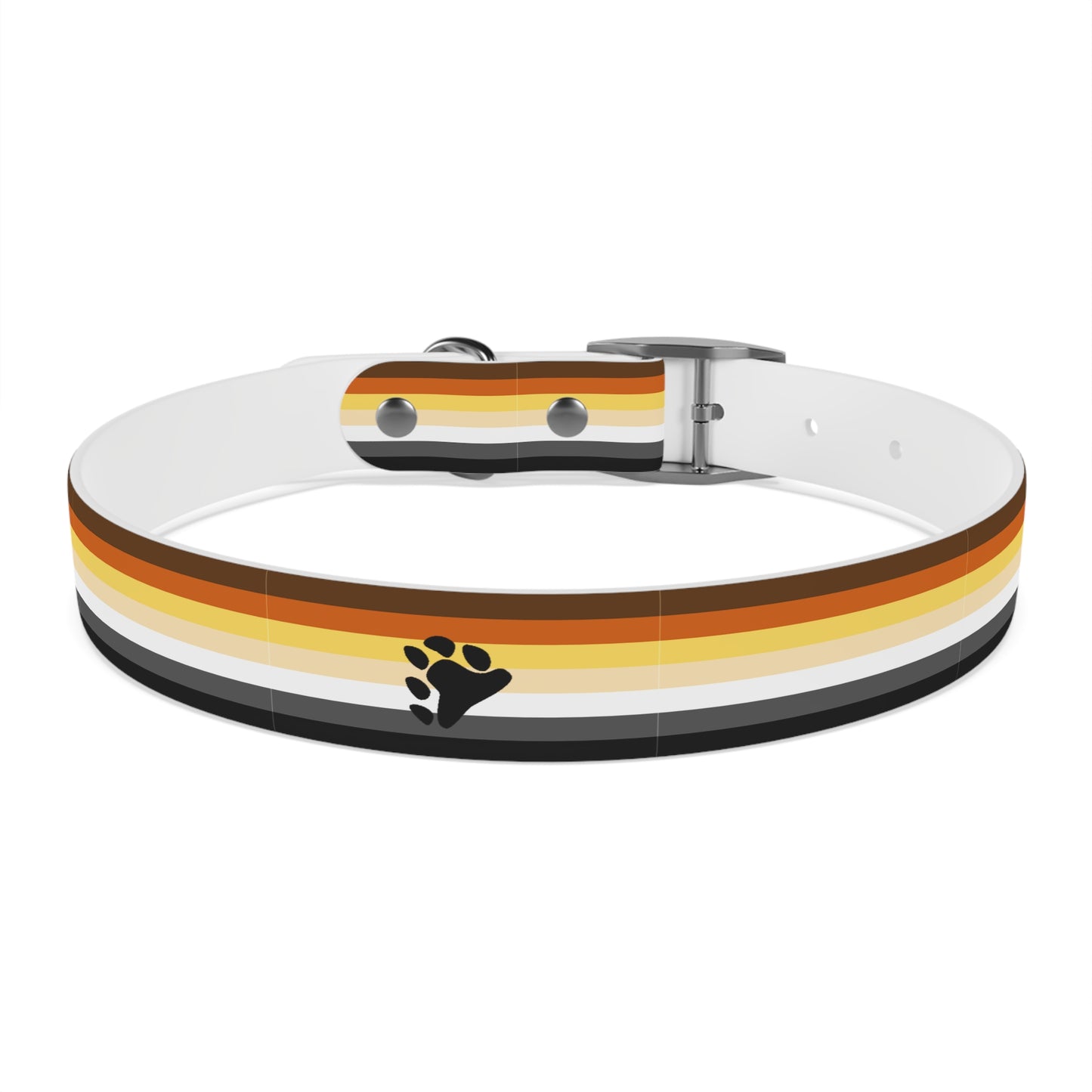 Bear Pride Flag Dog Collar
