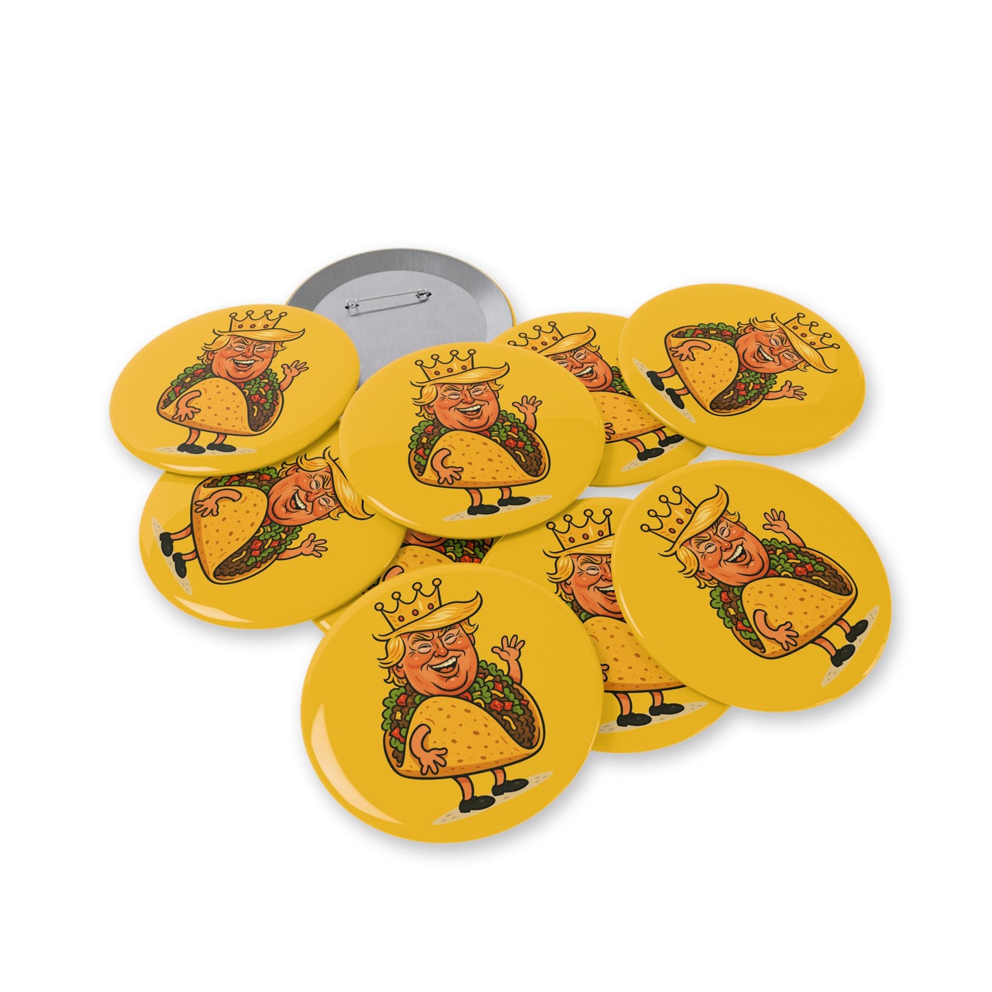 The Taco King Round Button