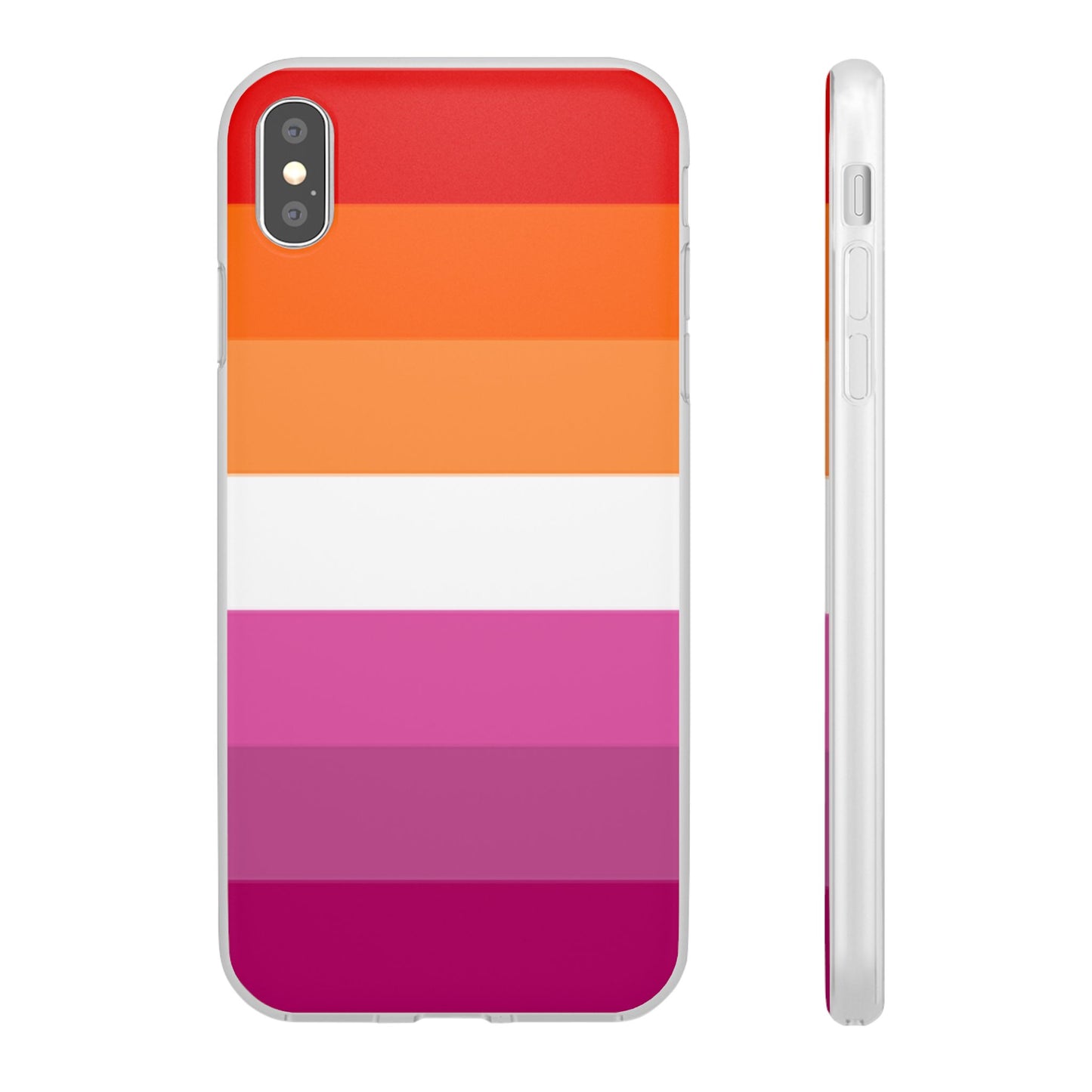 Lesbian Pride Flag iPhone Flexi Case - Multiple Generations