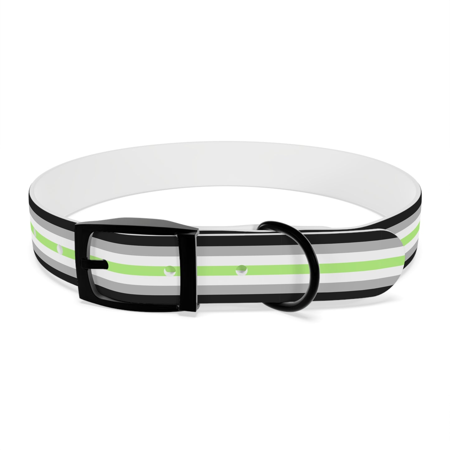 Agender Pride Flag Dog Collar