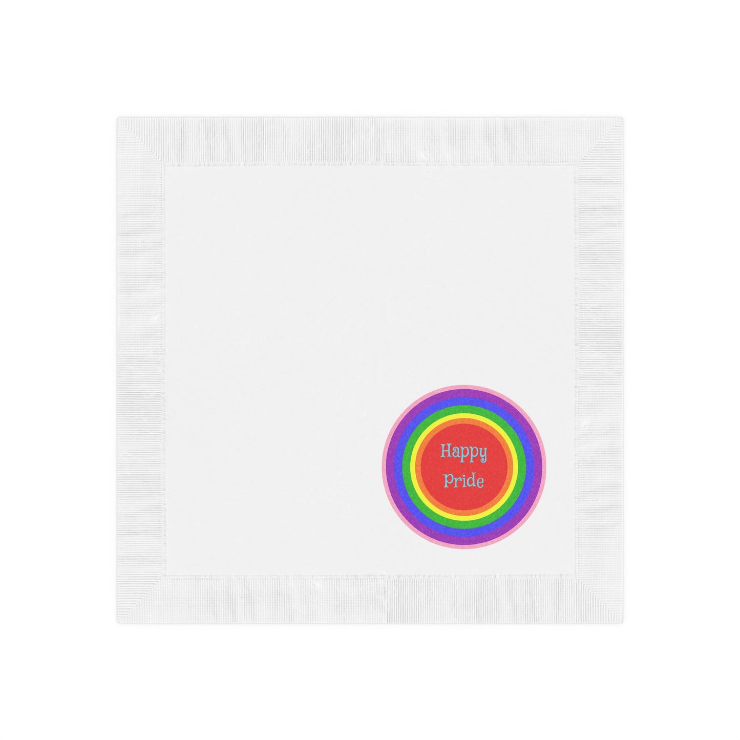 Happy Pride Party Napkins - Colorful Rainbow Design for Celebrations