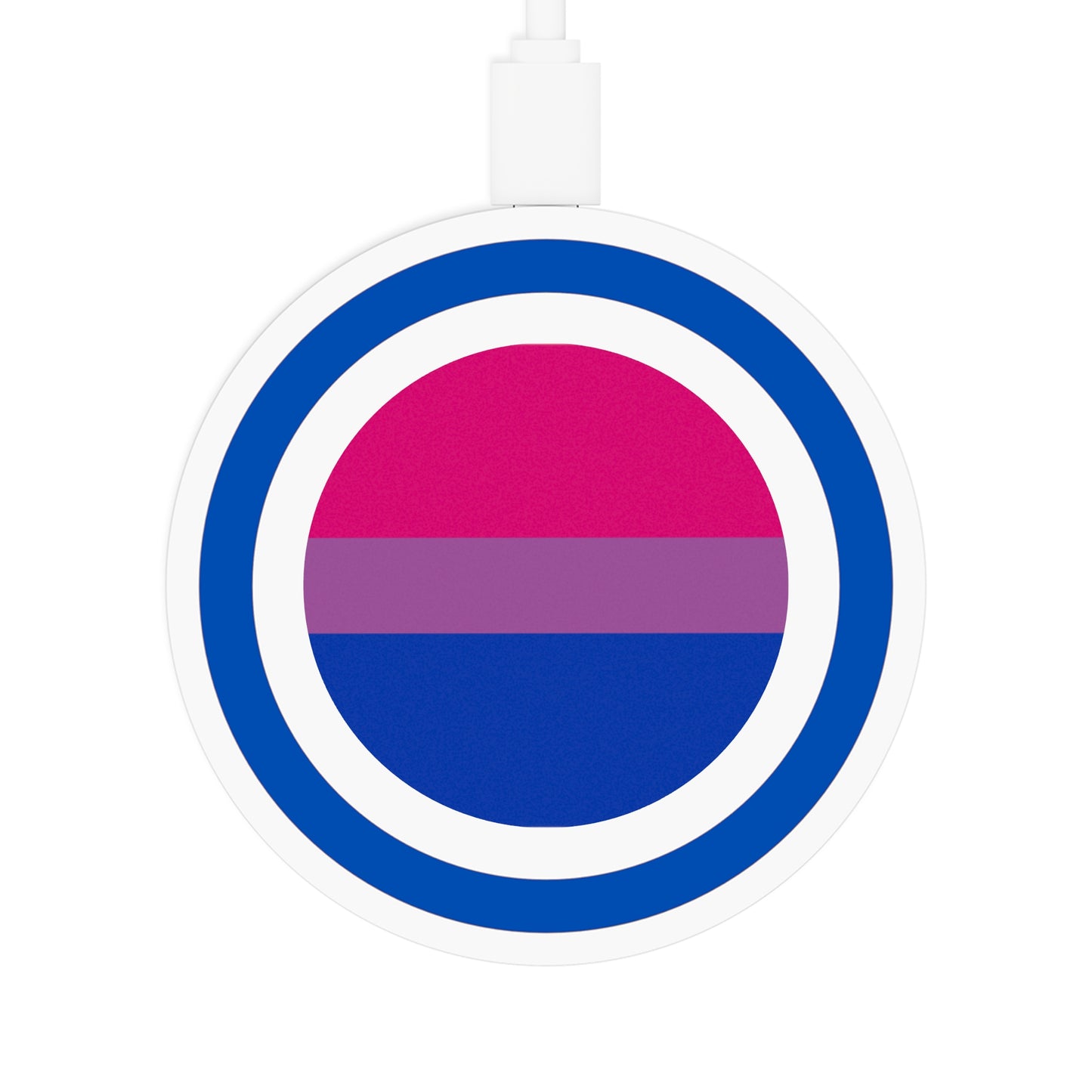 Bisexual Pride Flag Wireless Charger