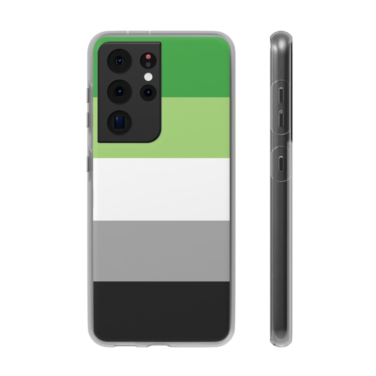 Aromantic Pride Flag Samsung Flexi Case - Multiple Generations