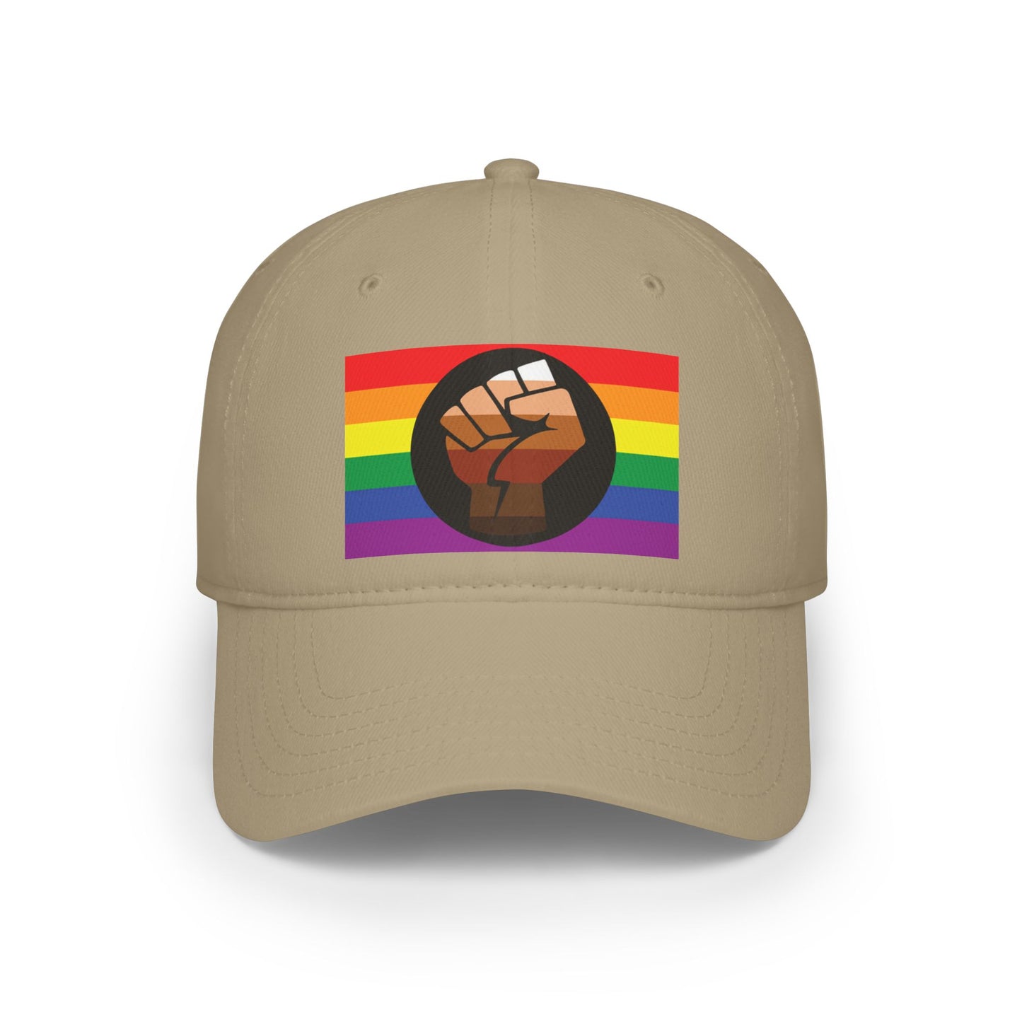 QPOC Pride Flag Low Profile Baseball Cap