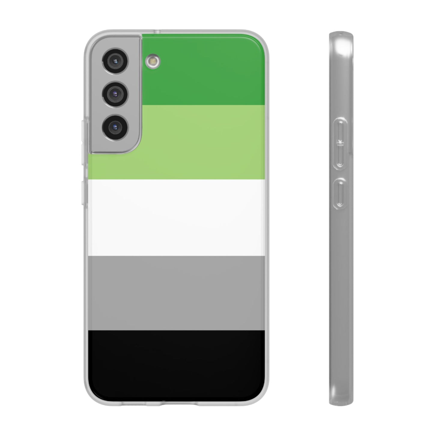 Aromantic Pride Flag Samsung Flexi Case - Multiple Generations